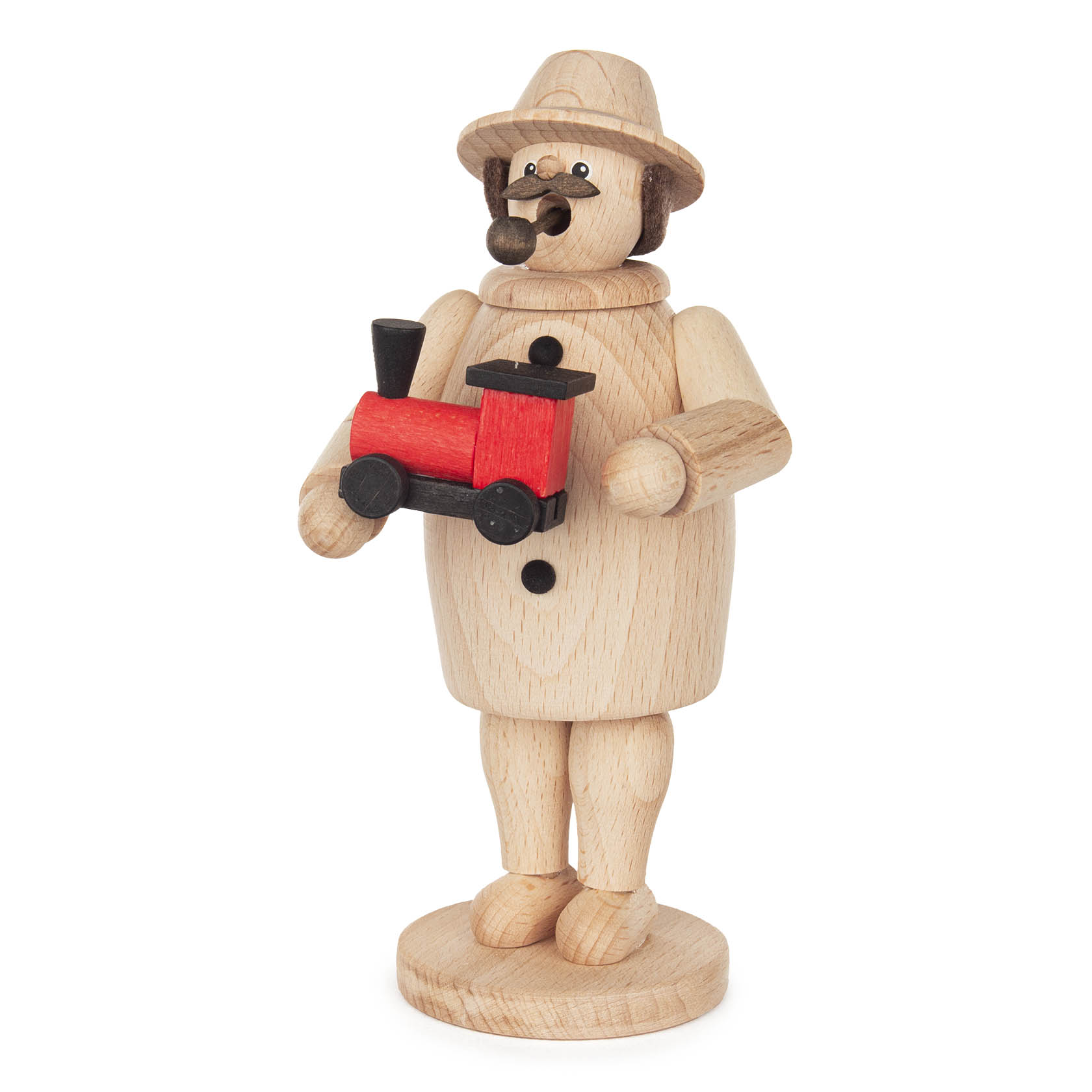 wooden kit smoker with train