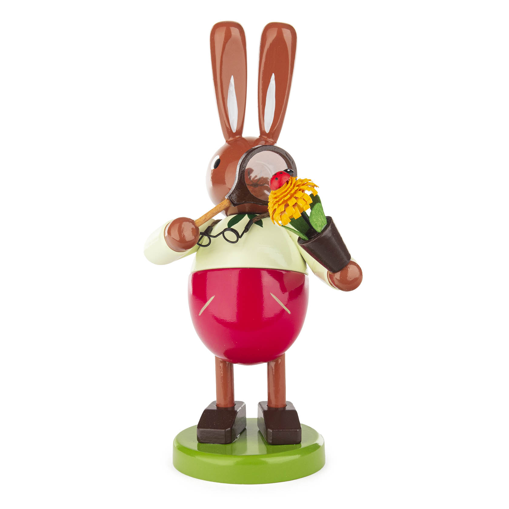 Osterhase mit Lupe groß