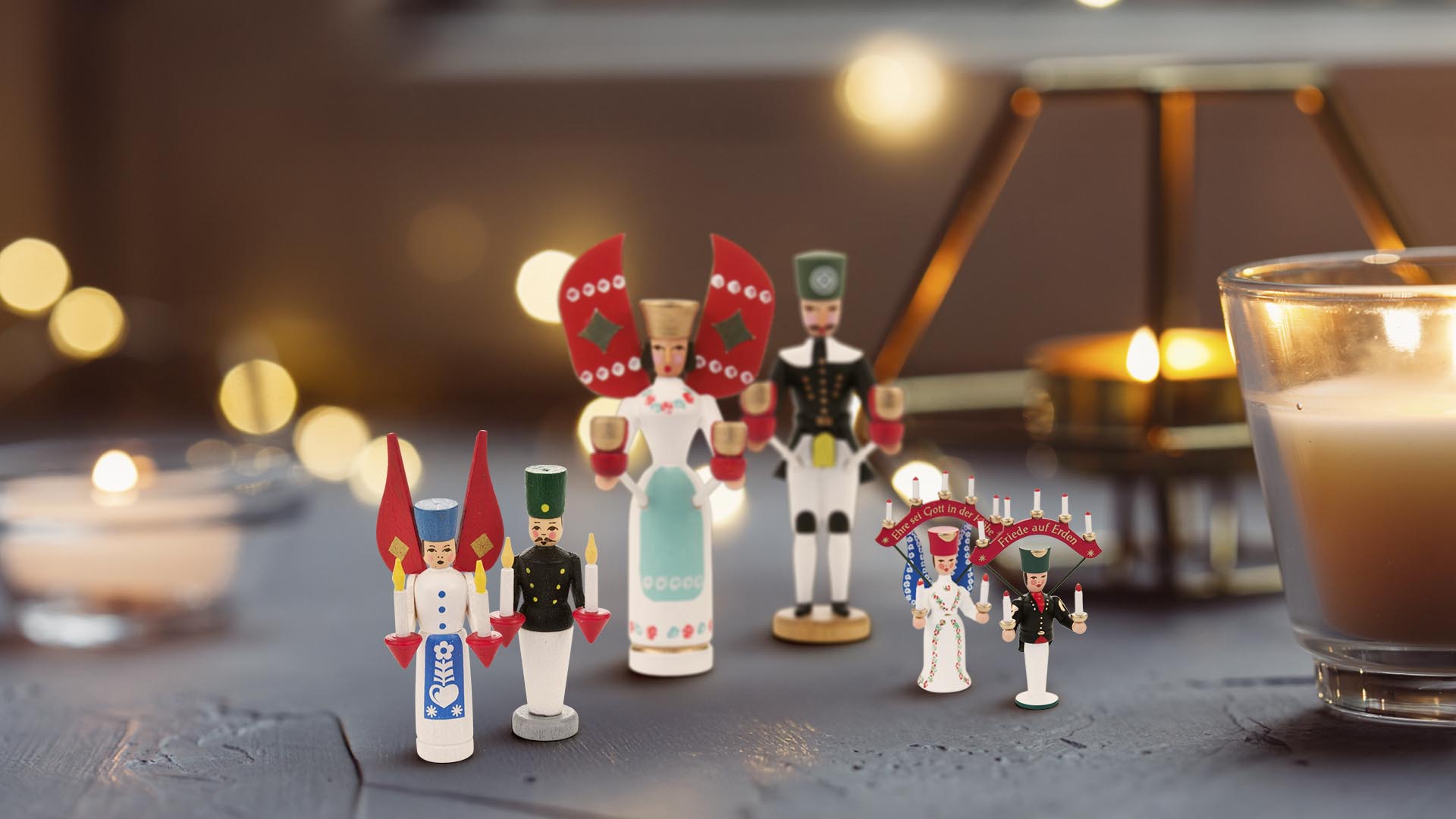 Verschiedene Miniaturen Engel und Bergmann