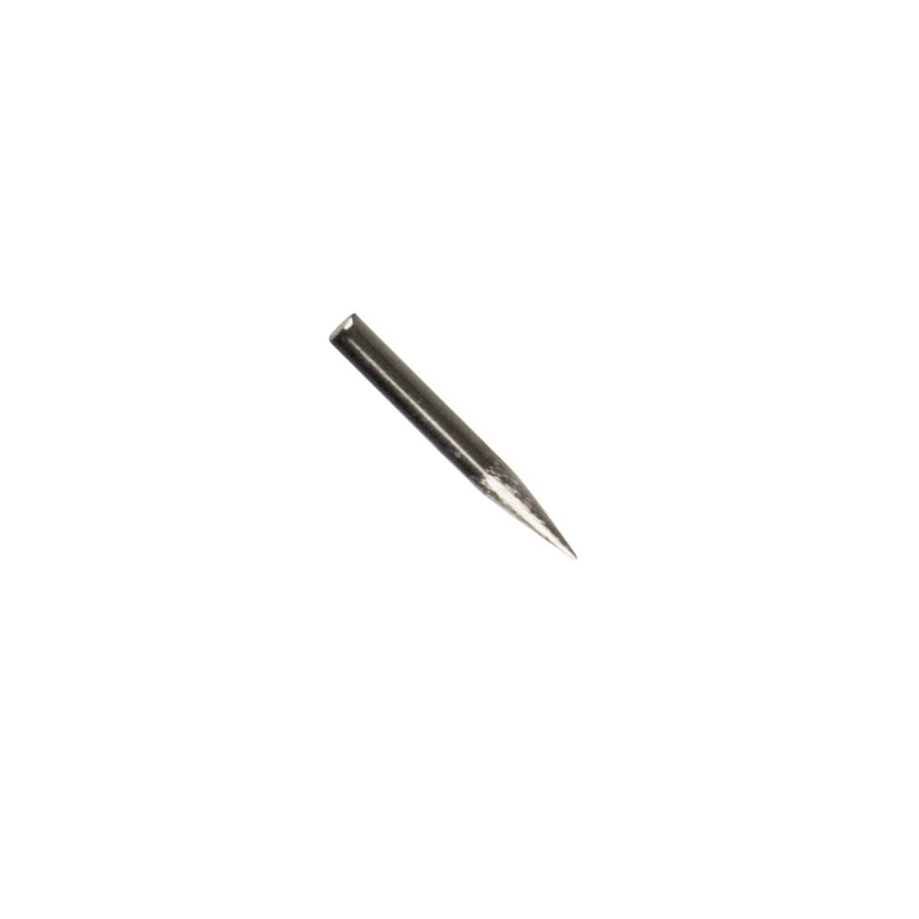 A single 2.5 x 20mm pyramid-shaped needle with a pointed end, designed for precision tasks. im Dregeno Online Shop günstig kaufen