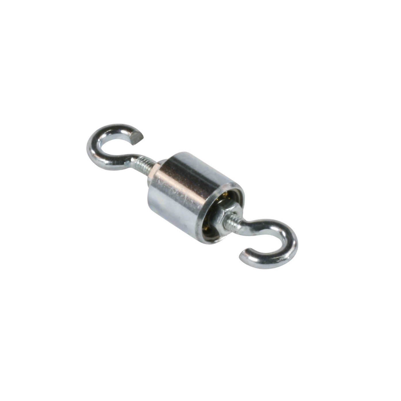 Ein metallisches Lager für Deckenleuchter mit zwei Haken an den Enden, geeignet für eine Traglast bis zu 5 kg. im Dregeno Online Shop günstig kaufen