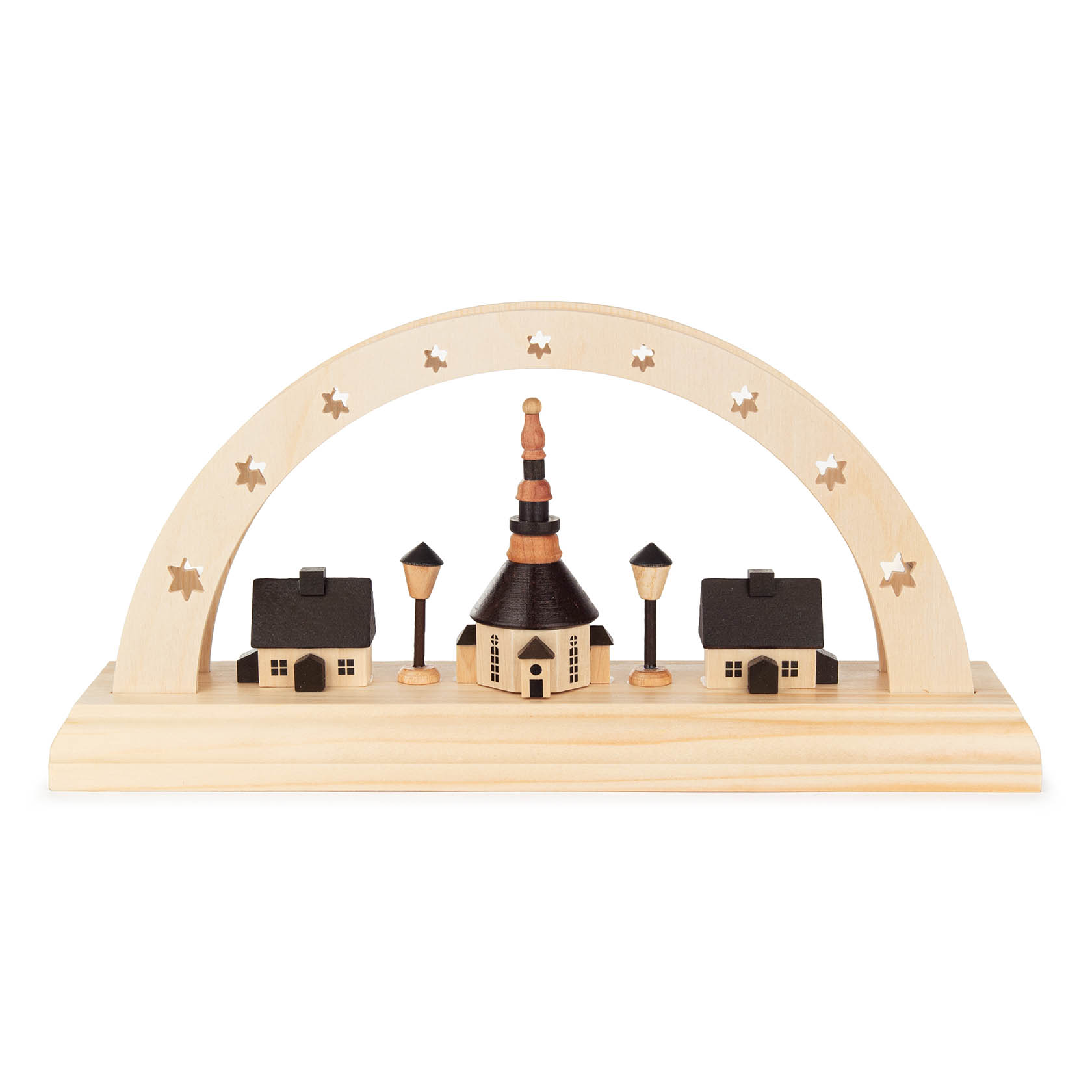 Lichterbogen Seiffener Kirche LED-batteriebetrieben im Dregeno Online Shop günstig kaufen