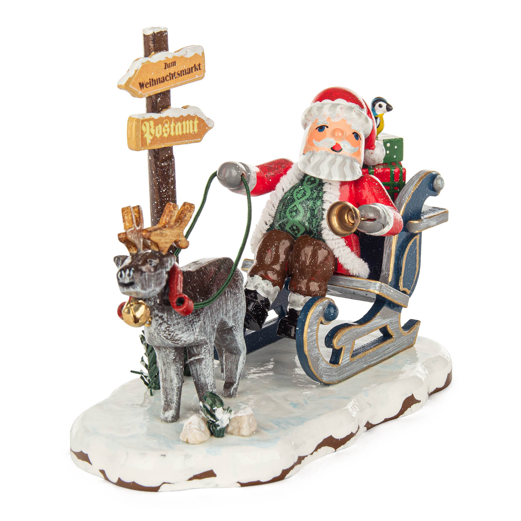 Winterkinder Hurra der Weihnachtsmann  kommt