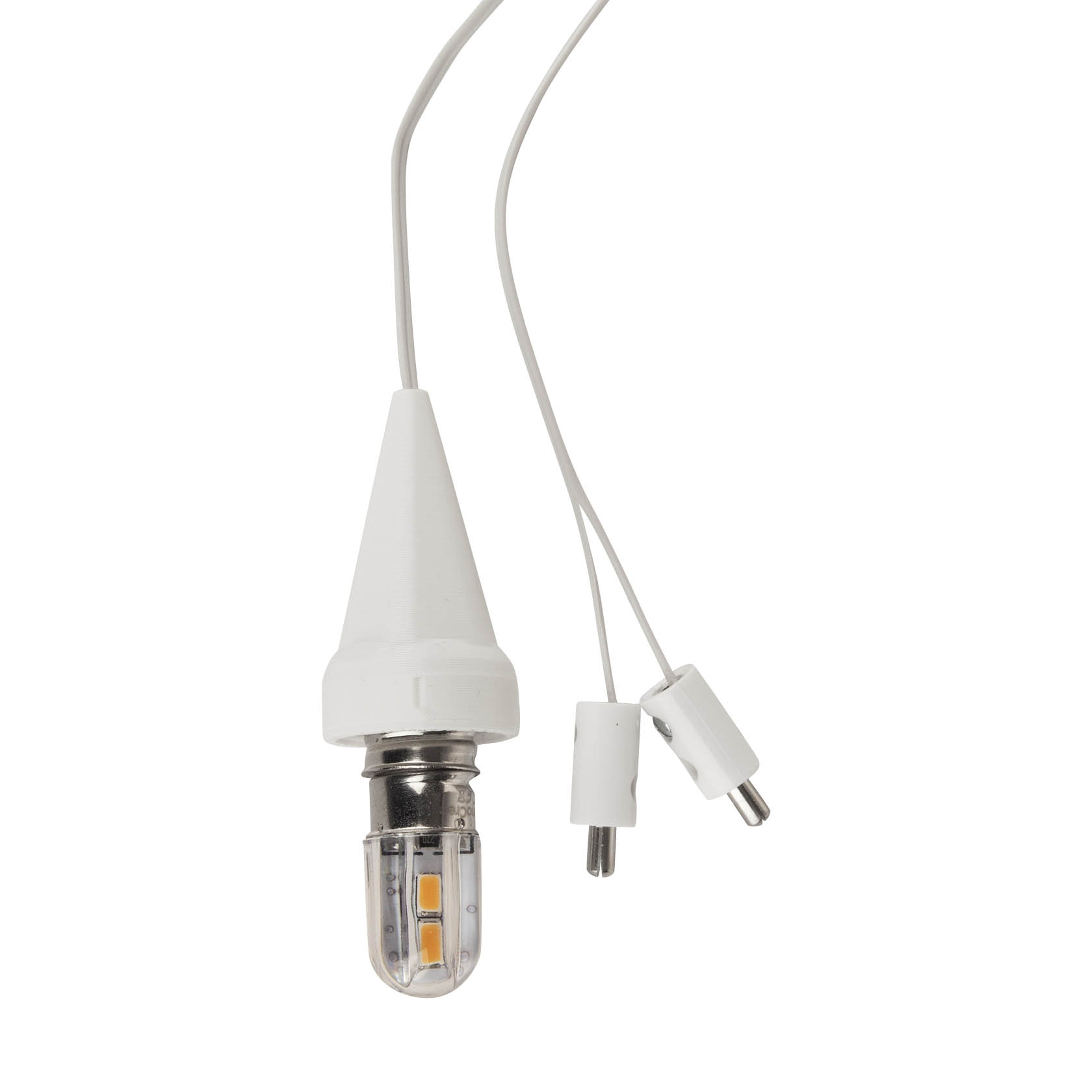 Beleuchtung für Lampenschirm, weiß 3 Meter Kabel mit LED