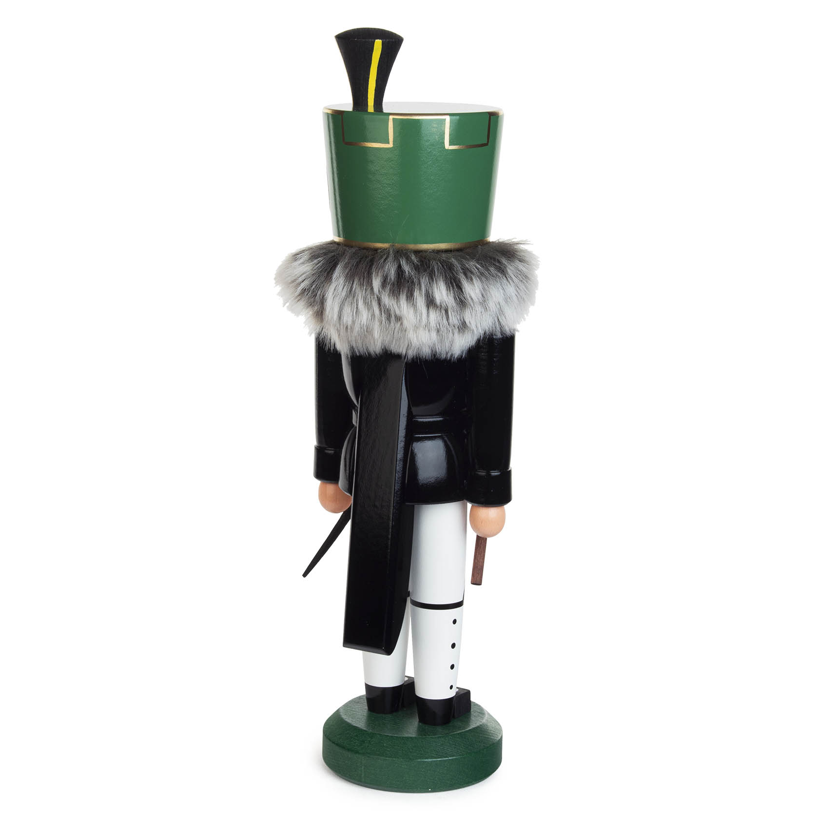 Nussknacker Bergwardein schwarz-weiß 32cm