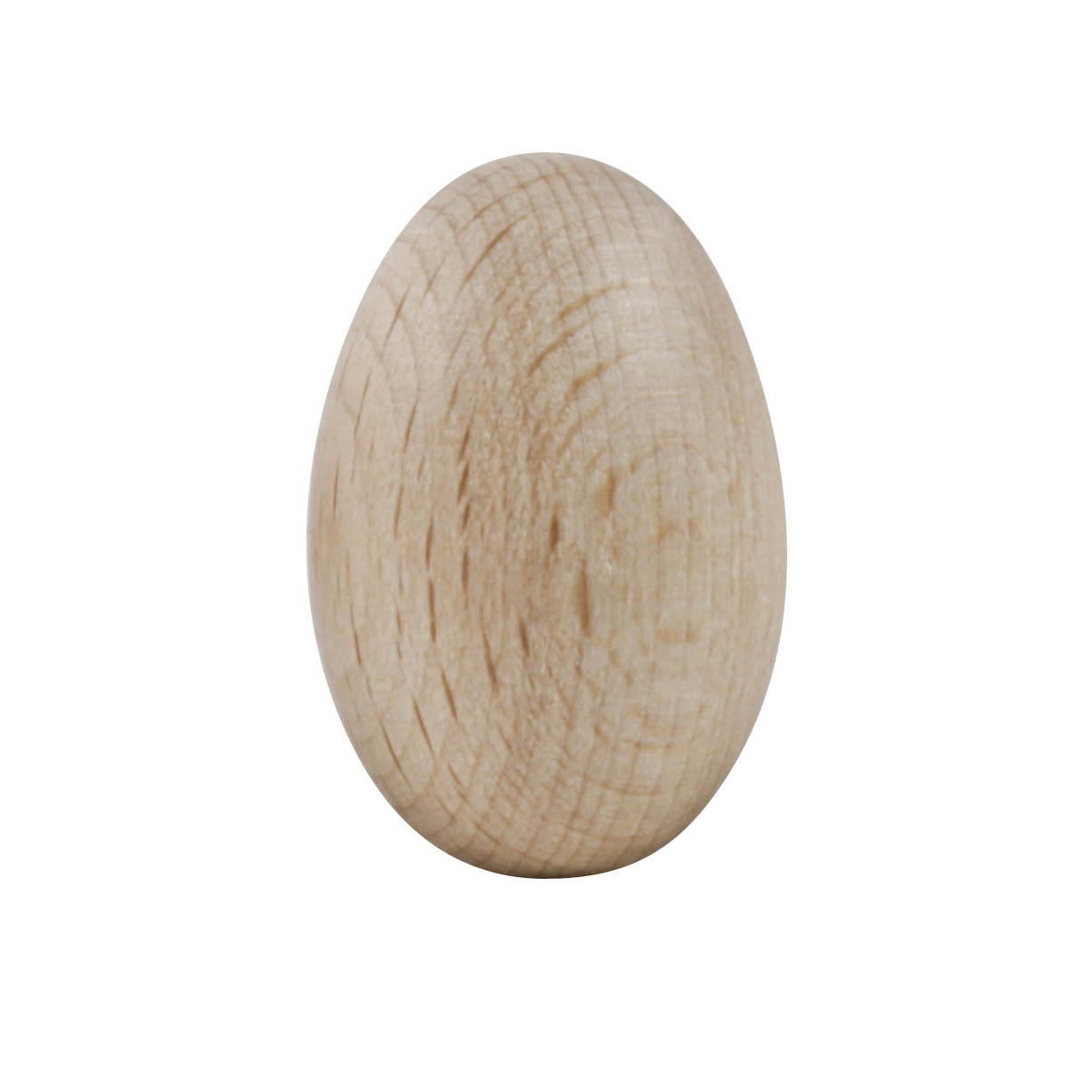 Ein unbehandeltes, glattes Osterei aus Holz, 4,7 cm groß. im Dregeno Online Shop günstig kaufen