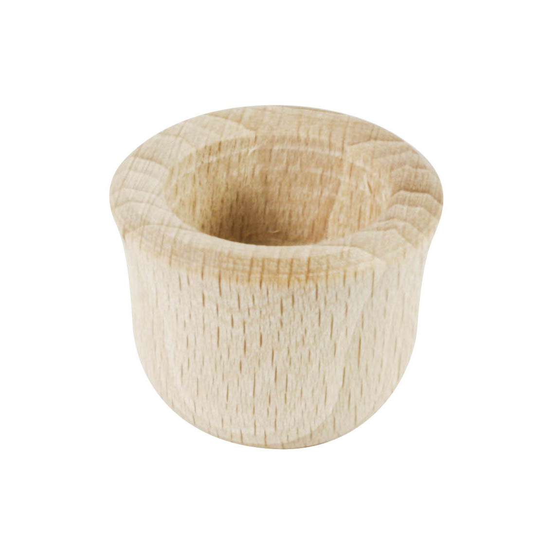 Eine einzelne, zylindrische Holztülle aus naturbelassenem Holz, passend für eine 17mm Messingtülle. im Dregeno Online Shop günstig kaufen