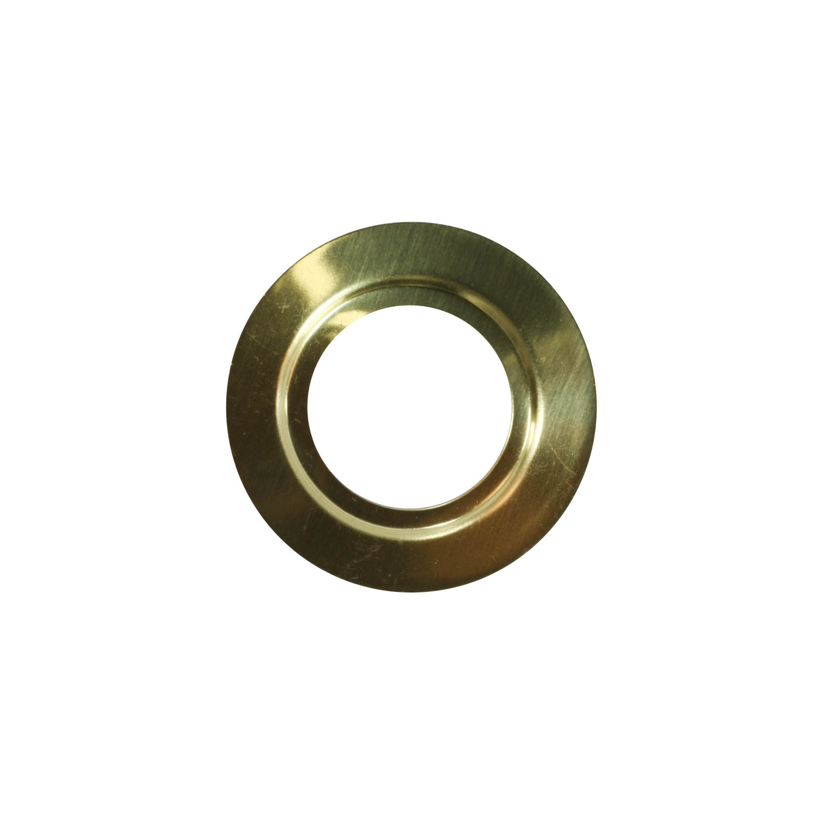 Ein runder, metallisch glänzender Tropfenfänger mit einem inneren Lochdurchmesser von 28mm, passend für eine 14mm Tülle. im Dregeno Online Shop günstig kaufen