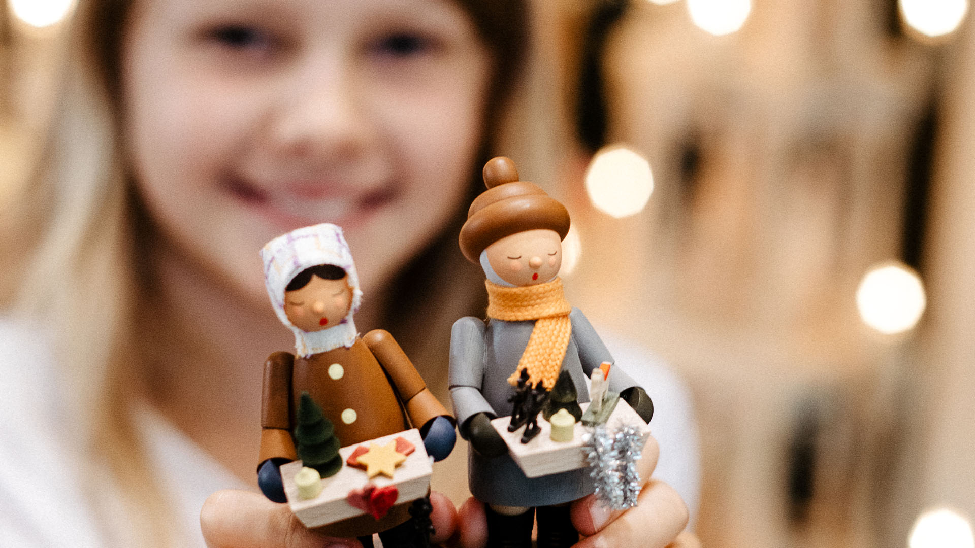 Mädchen mit Striezelkindern