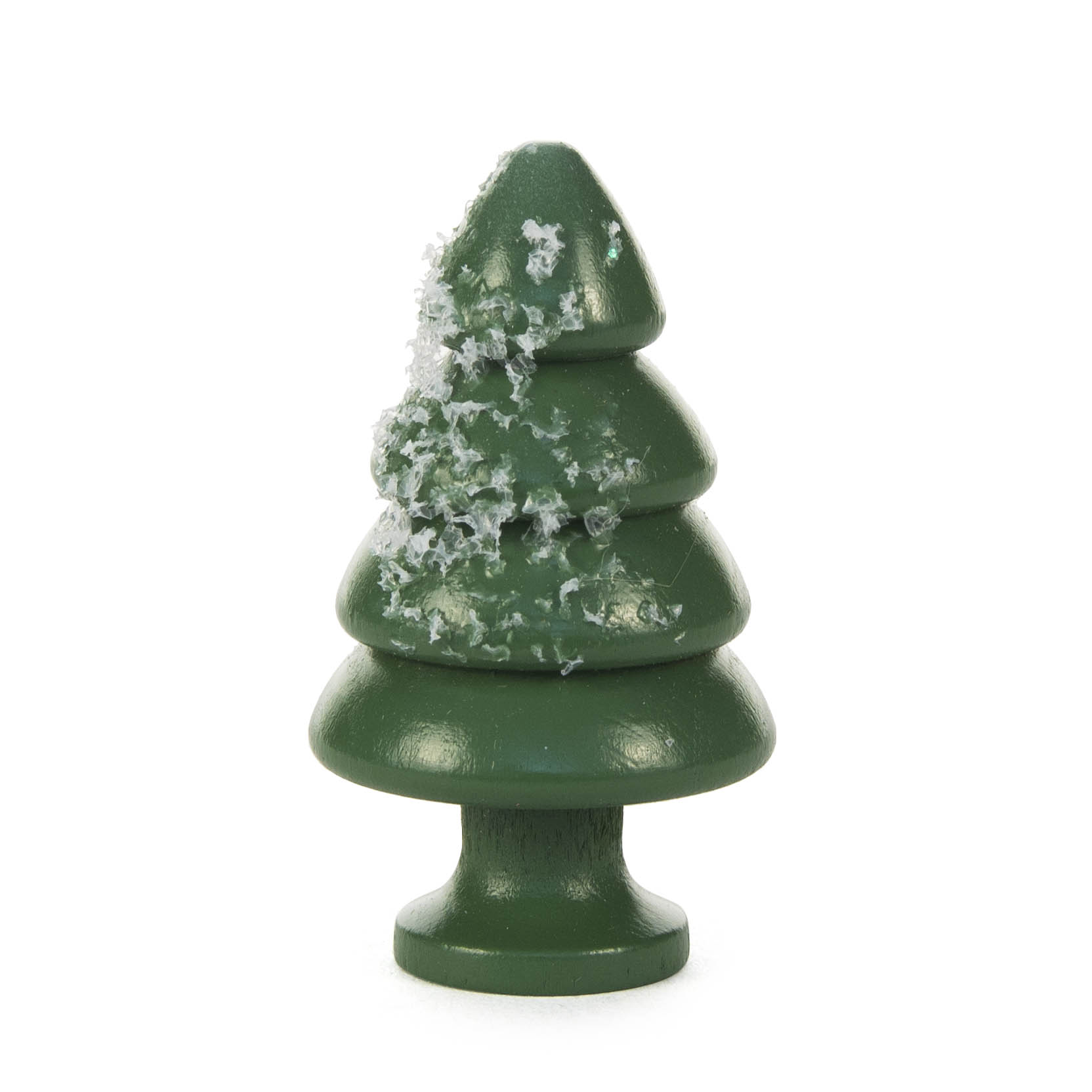 Ein großes, grünes Spielzeugtannenbaum mit Kunstschnee auf den Ästen. im Dregeno Online Shop günstig kaufen