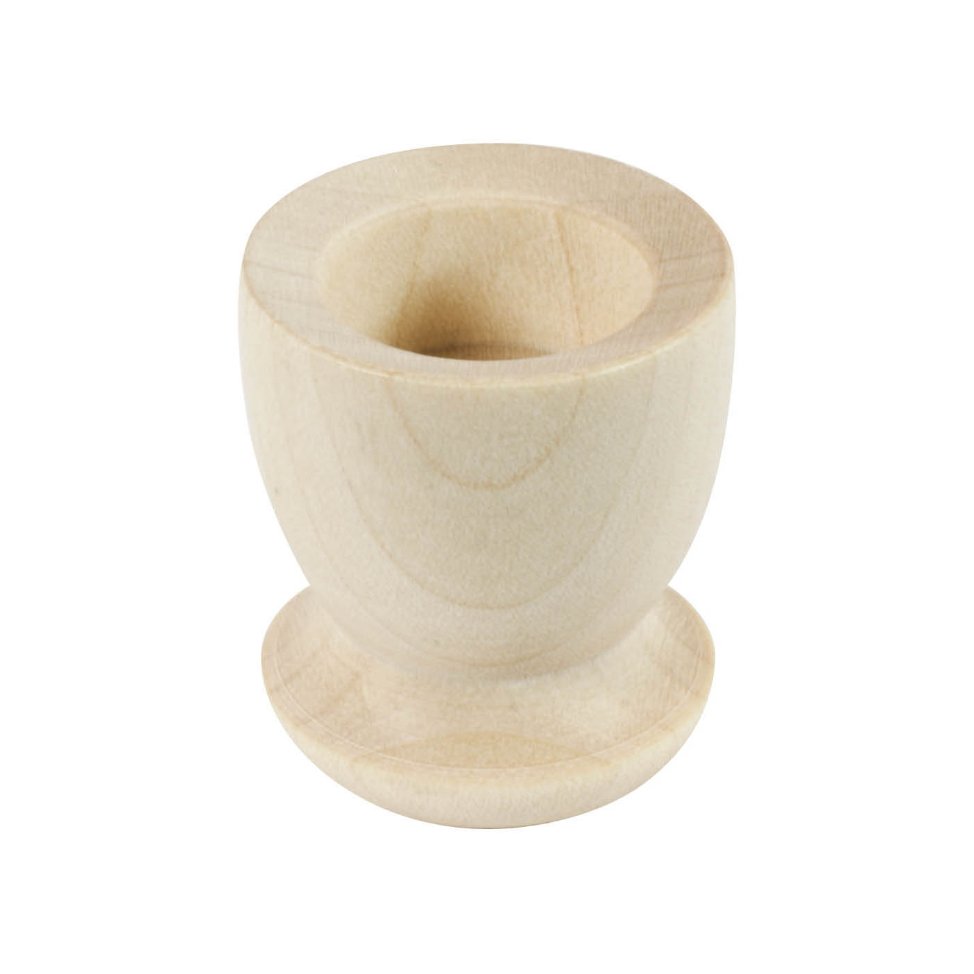 Holztülle in Form eines Eierbechers mit 17mm Durchmesser, naturbelassenes Holz mit glatter Oberfläche. im Dregeno Online Shop günstig kaufen