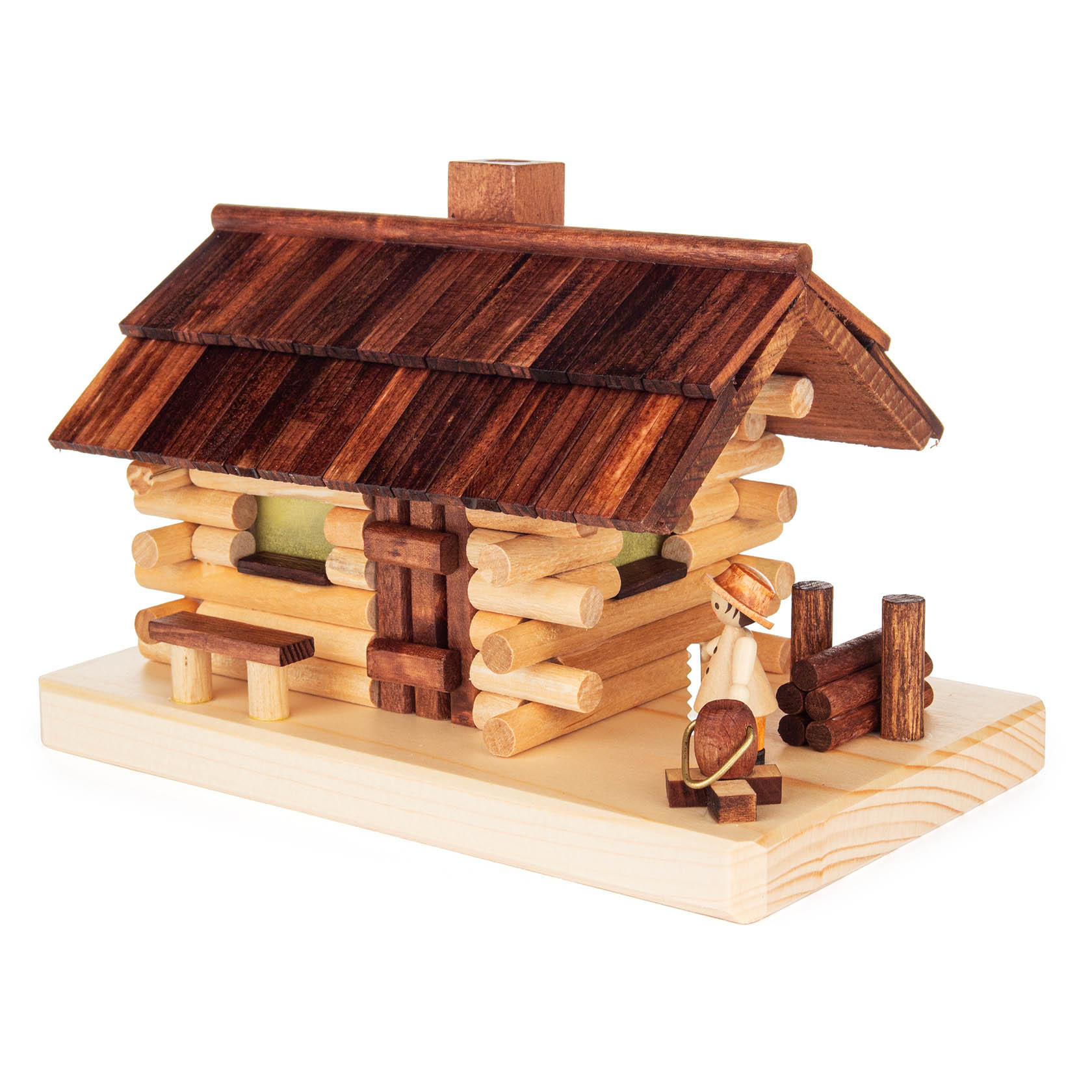 smoking house with lumberman