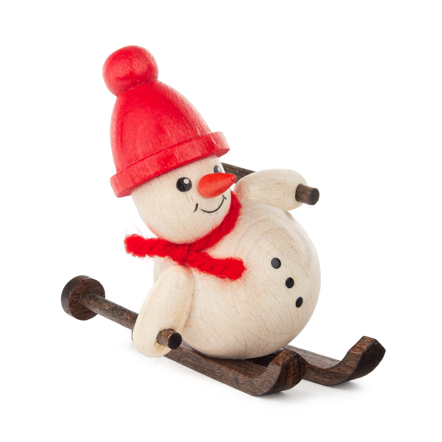 wooden snowman skier (4)