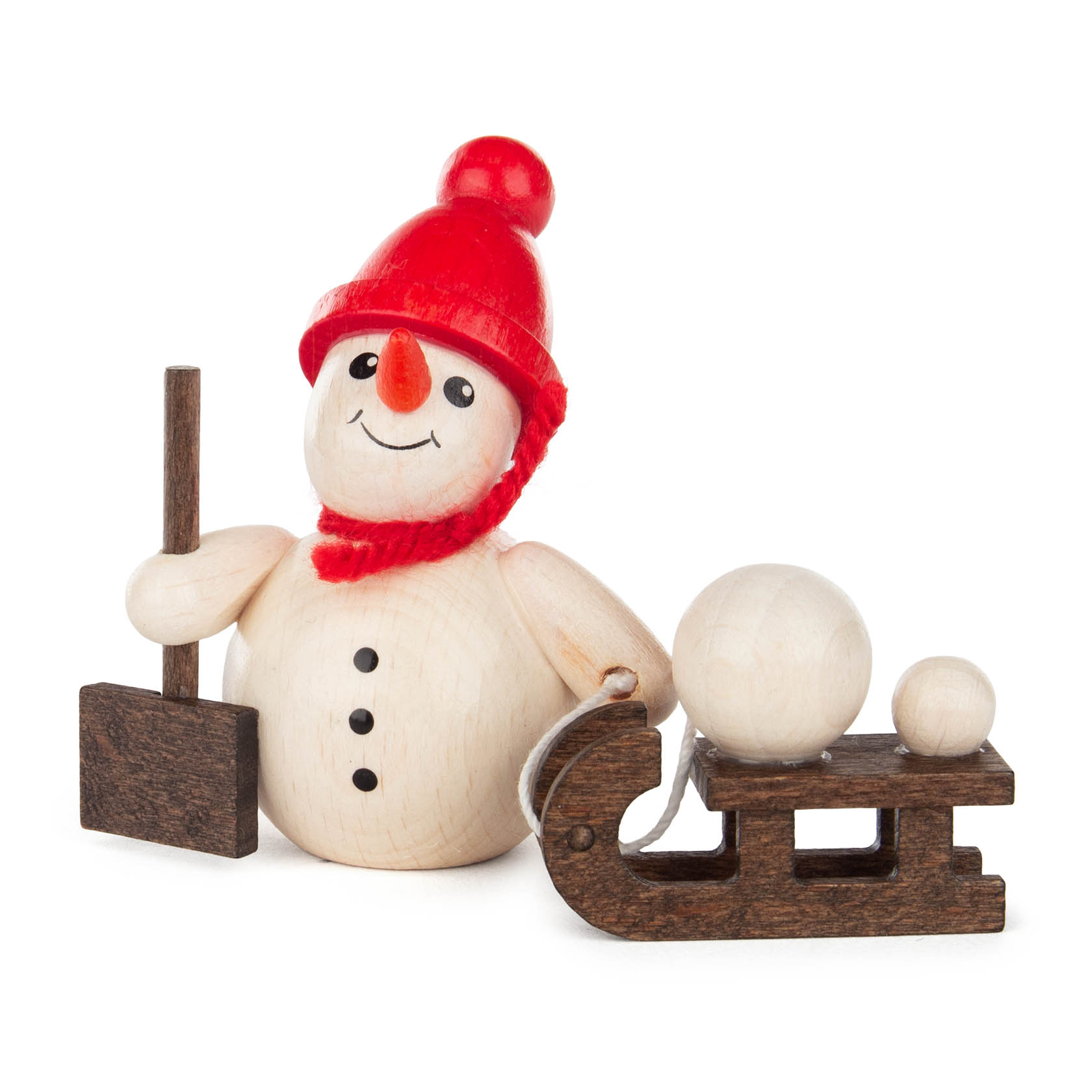 Schneemänner mit Schlitten und  Schneeball (4)