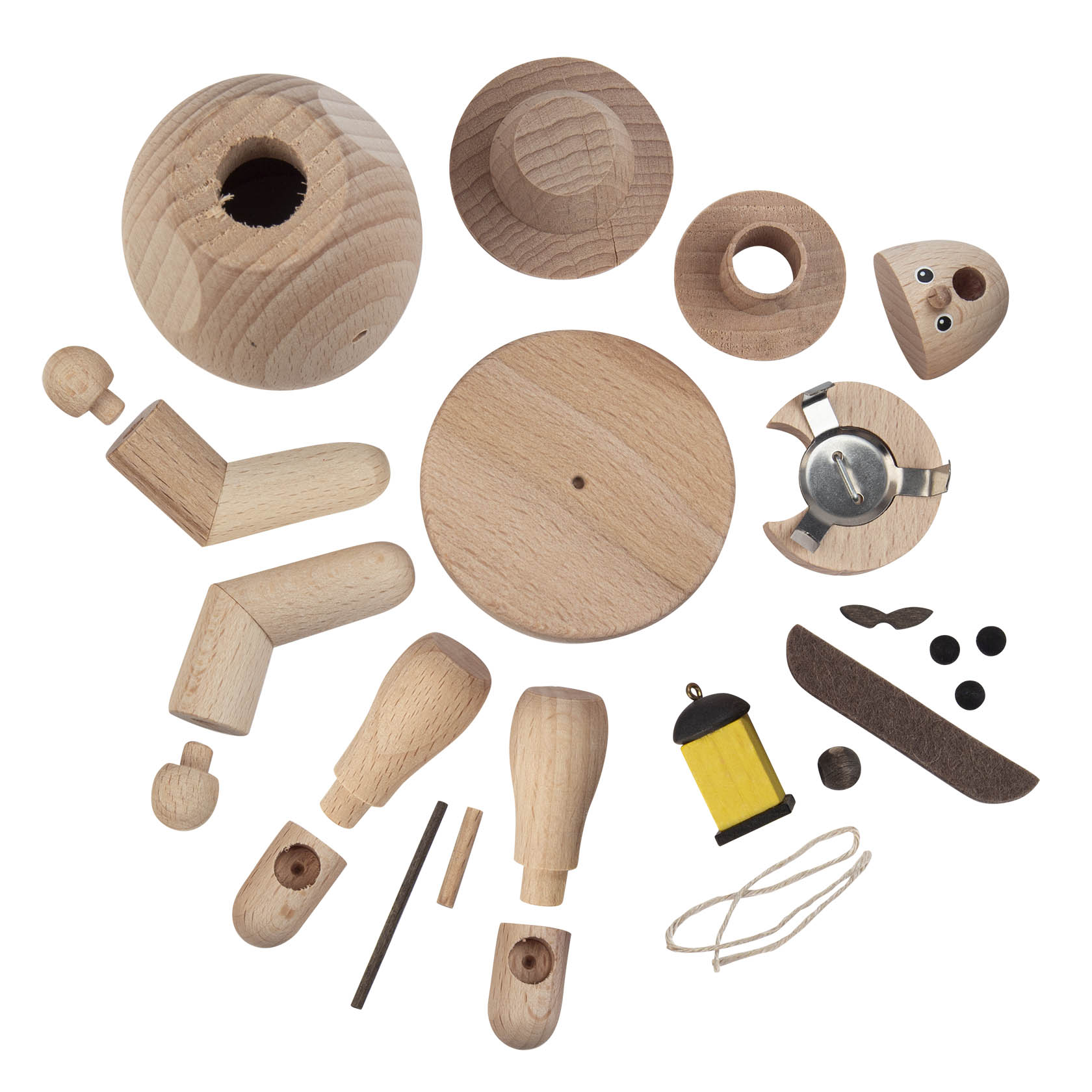 wooden kit smoker with lantern