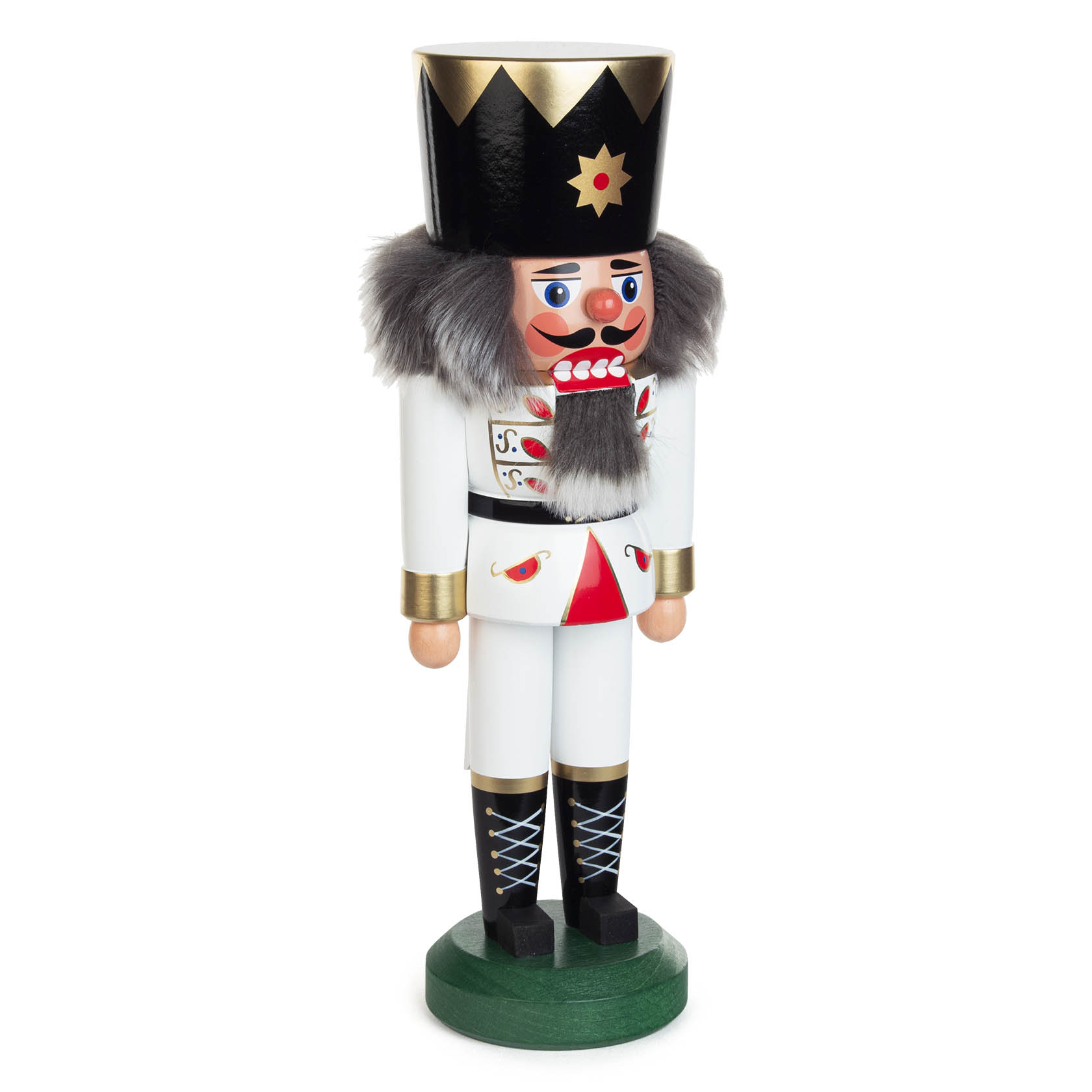 Nussknacker König weiß, 29cm