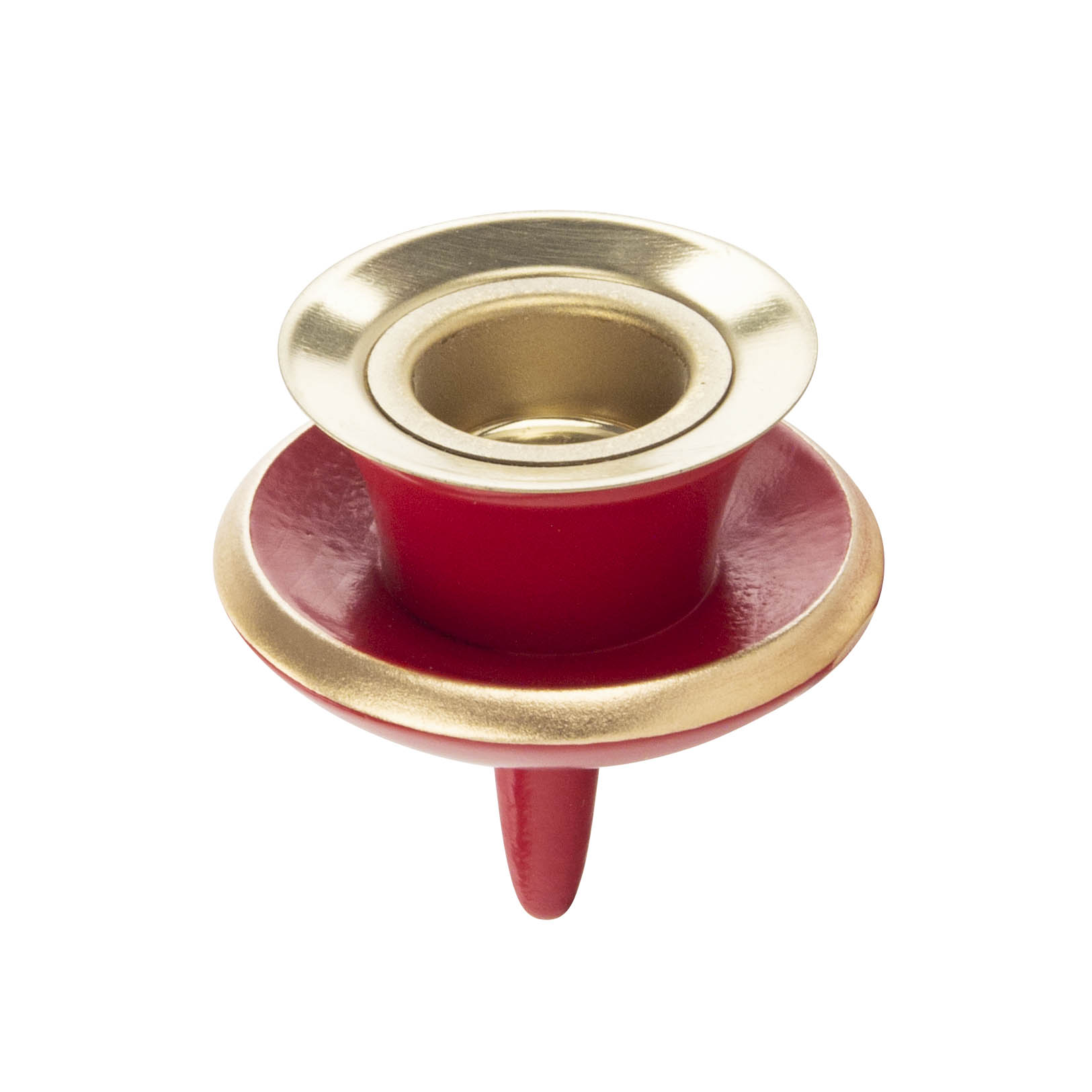 Rote Ersatztülle mit Zapfen, passend zu Modell 085/055, mit Verzierungen aus goldfarbenem Metall. im Dregeno Online Shop günstig kaufen
