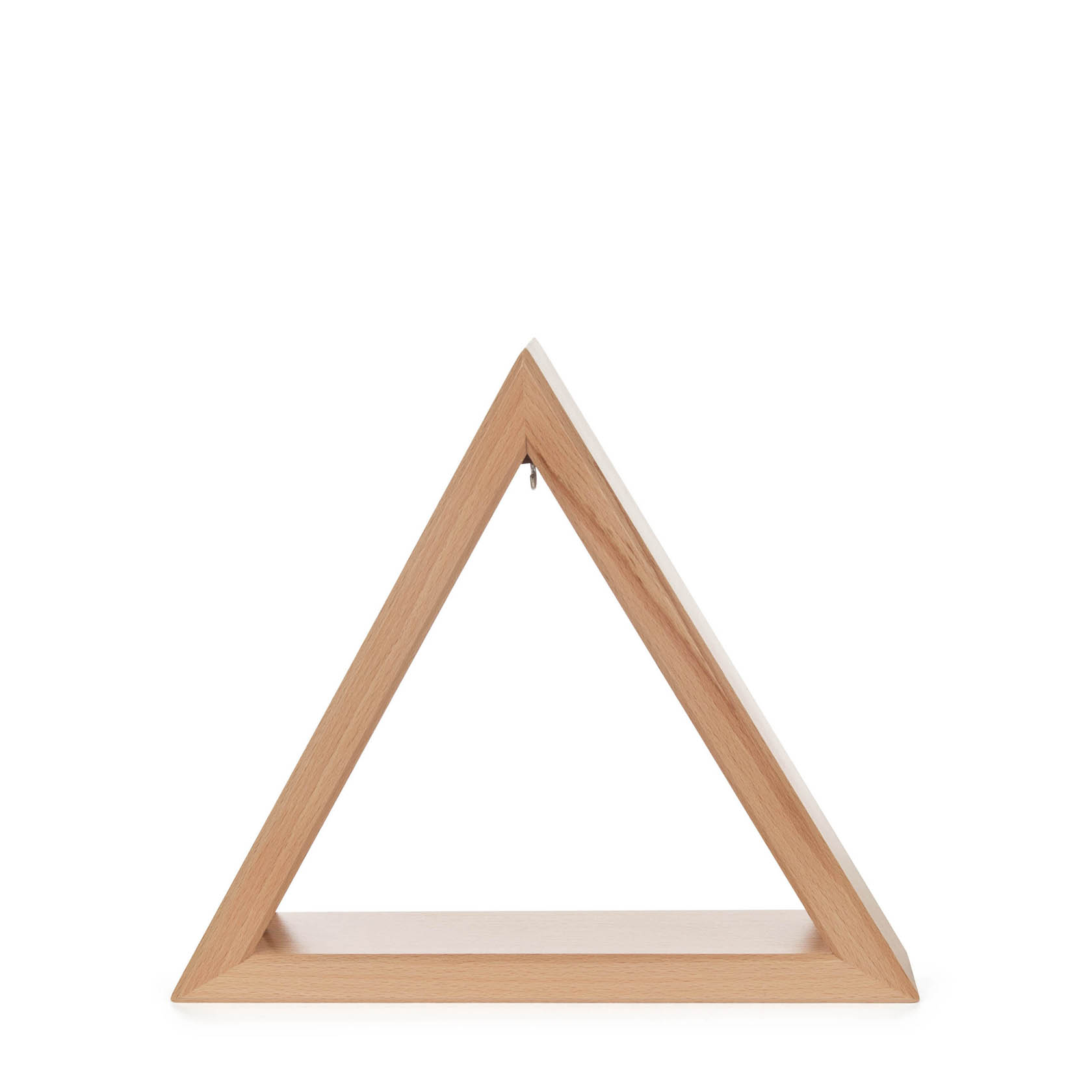 Beleuchtetes Dreieck aus Holz, 26 cm groß. Das Dreieck enthält ein LED-Band und wird mit einem 12V Transformator betrieben. im Dregeno Online Shop günstig kaufen
