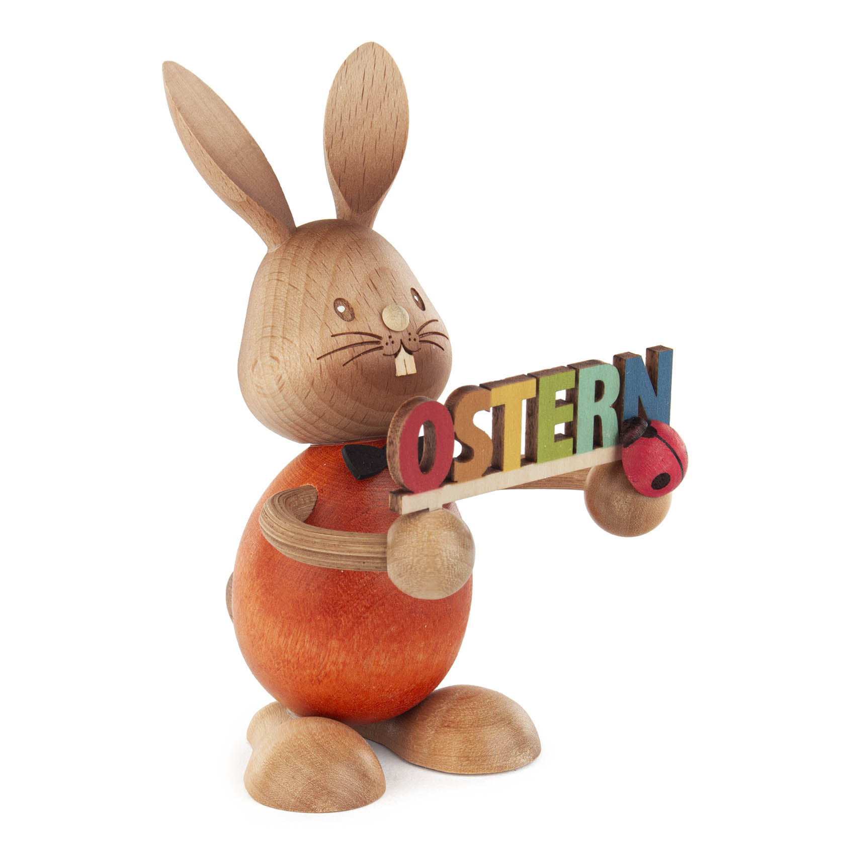 Hase Stupsi mit Osterschrift