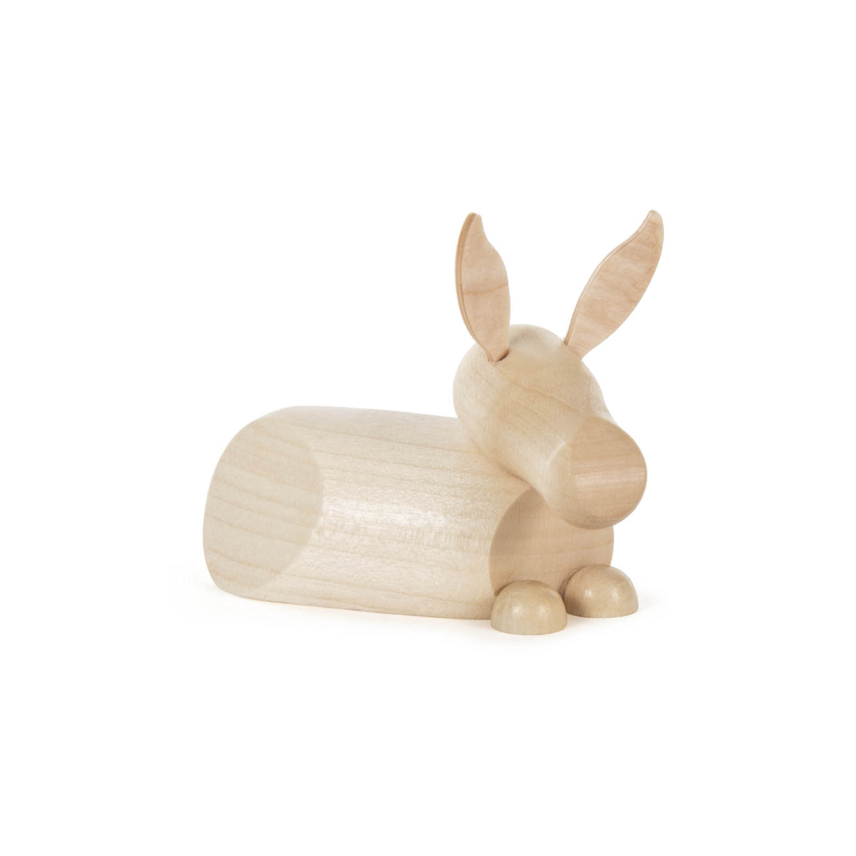 Holzesel in modernem Design, naturbelassen, mit großen Ohren, liegend. im Dregeno Online Shop günstig kaufen