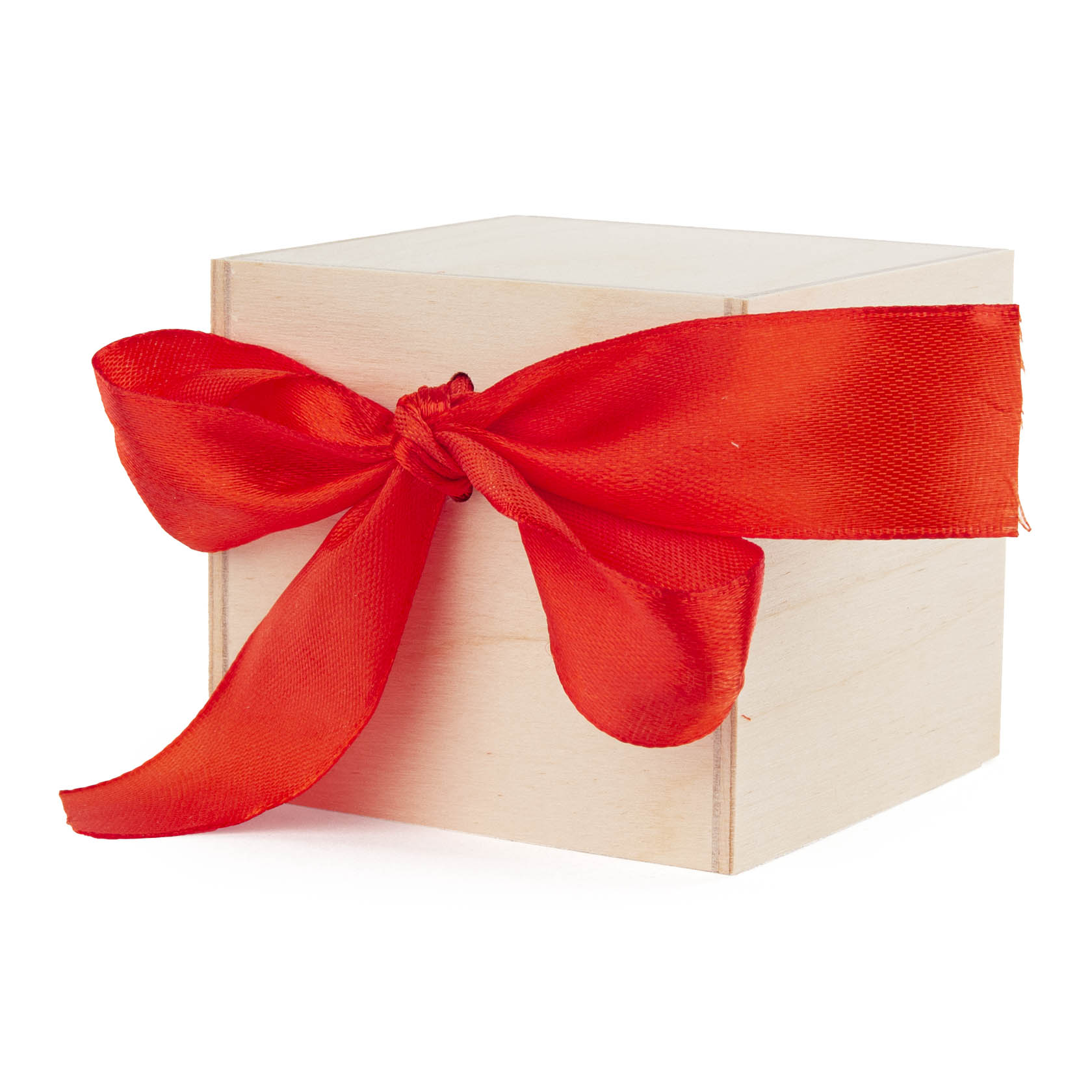 Weihnachtsmann mit Schlitten und Rehen geschnitzt, in Geschenkbox