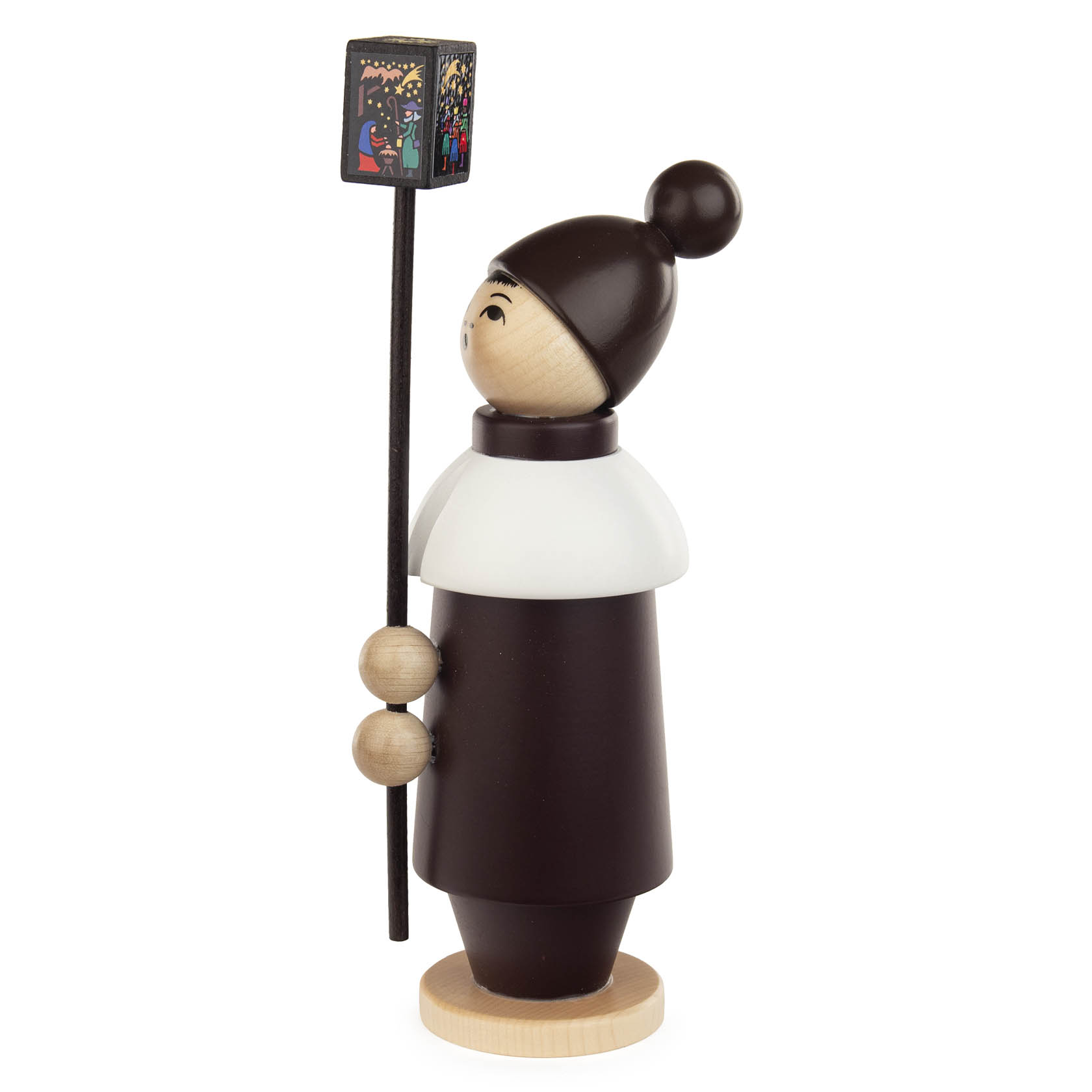 Kurrendefigur braun mit Laterne Gr.1
