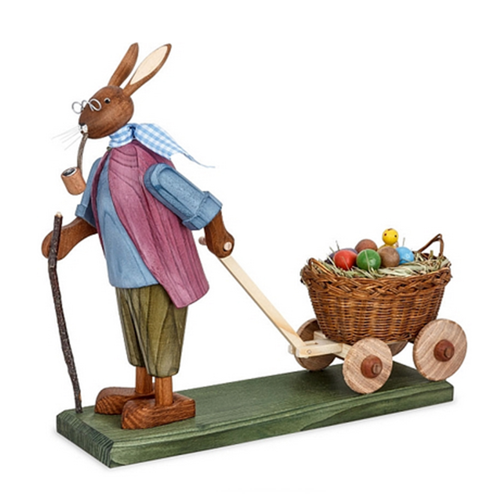 Osterhasengroßvater mit vielen Eiern beim Bemalen (Ausführung 4) im Dregeno Online Shop günstig kaufen