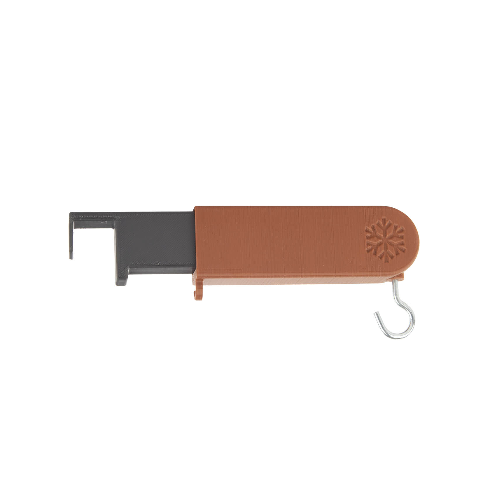 Braune verstellbare Halterung für Sterne oder Laternen mit integriertem Haken und Kabelführung. im Dregeno Online Shop günstig kaufen