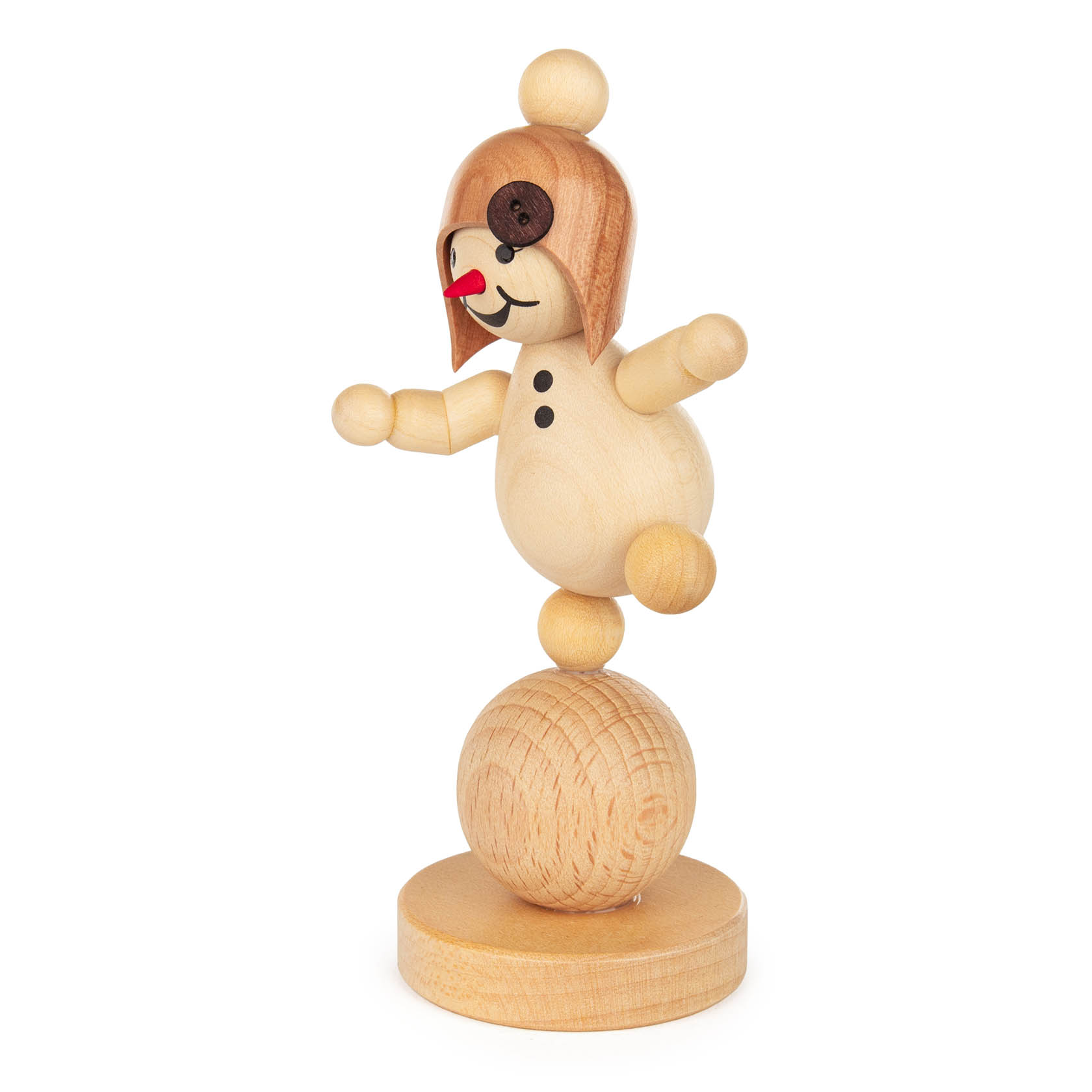 Schneemädchen auf Ball