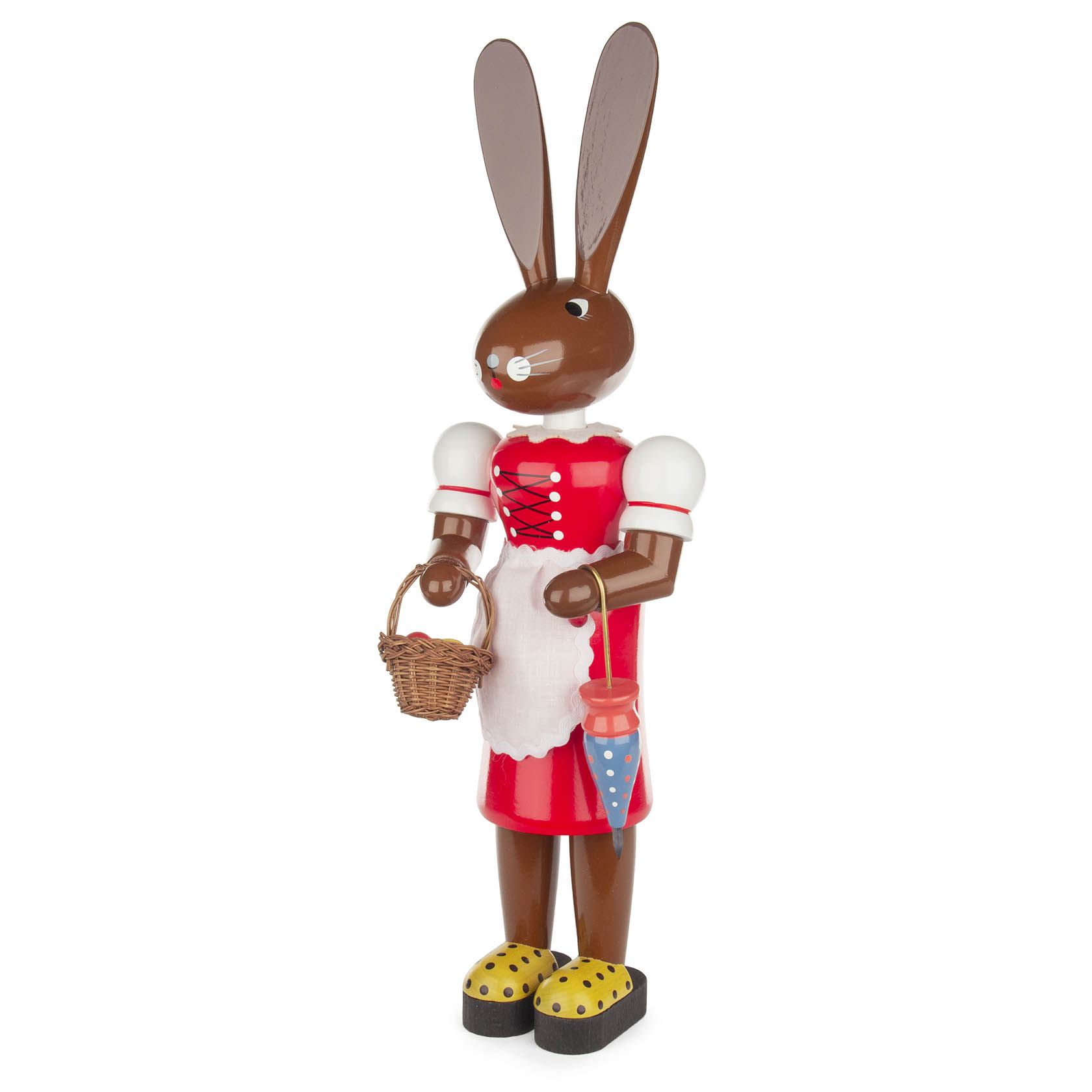 Hasenfrau groß rot