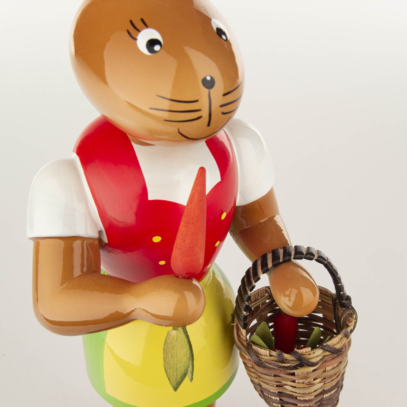 Häsin mit Möhren 25cm