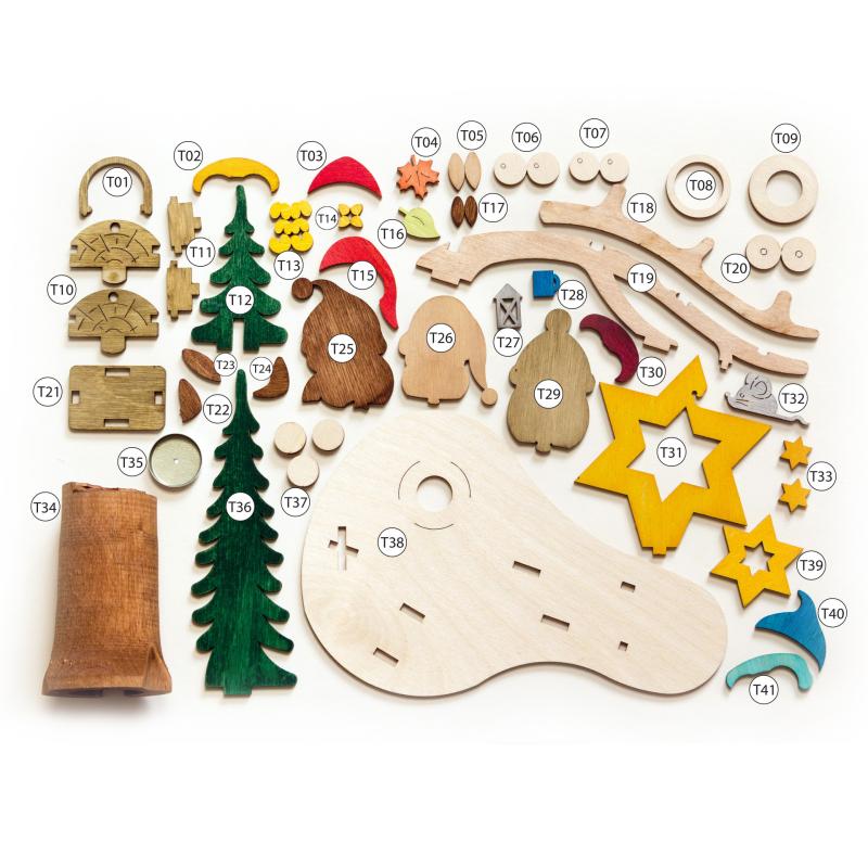 wooden kit smoker house owl