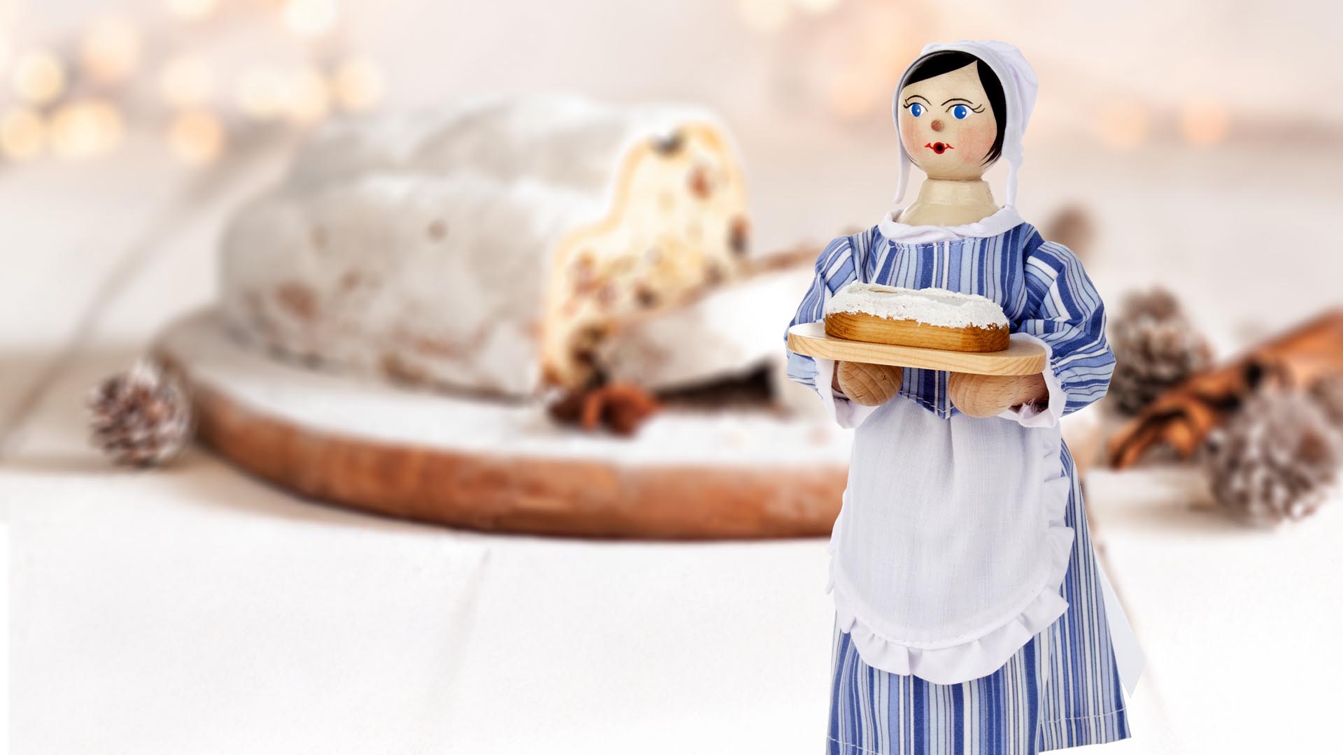 Räucherfrau Dresdner Stollenmädchen