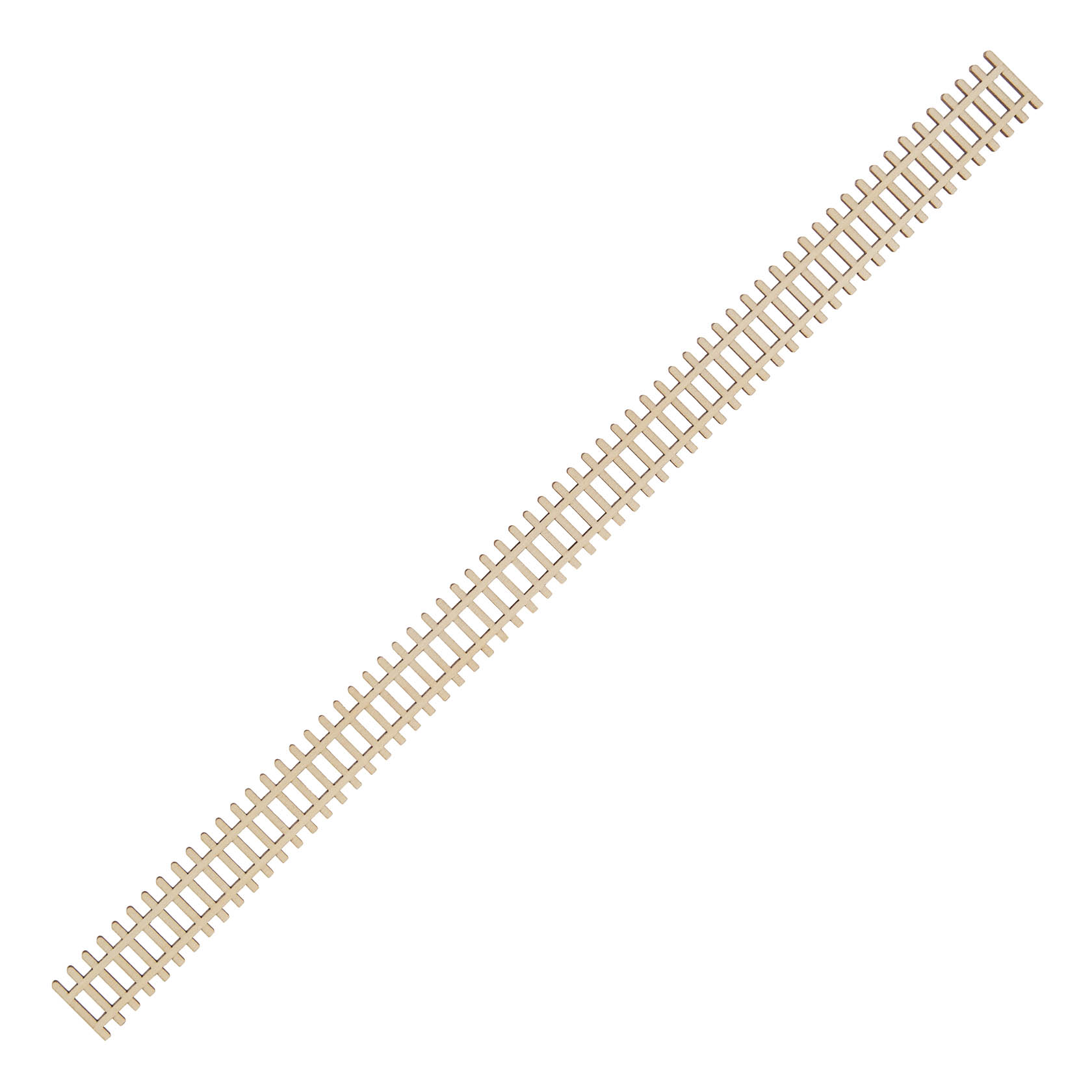 Narrow lattice fence, beige, measuring 360x21 mm, viewed from a top-down perspective. im Dregeno Online Shop günstig kaufen