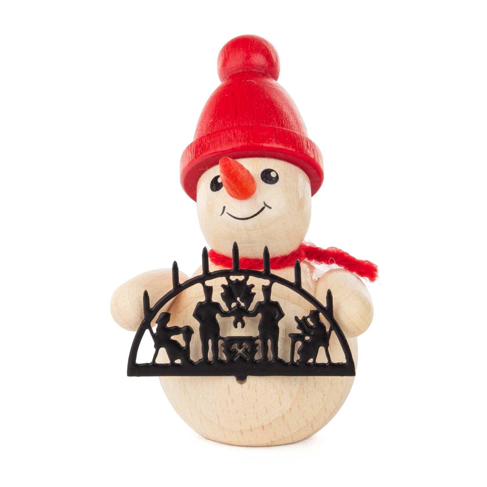 wooden snowman with candle arc (4)