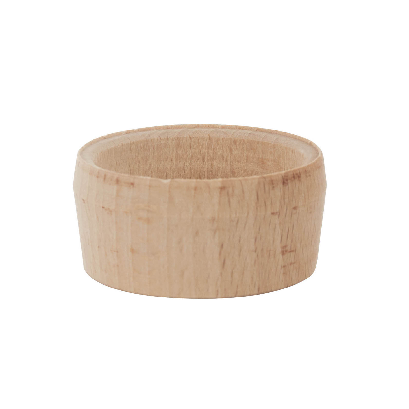 Holztülle für Teelichter, zylindrische Form, aus hellem Holz gefertigt, mit leicht nach innen gewölbtem Rand. im Dregeno Online Shop günstig kaufen