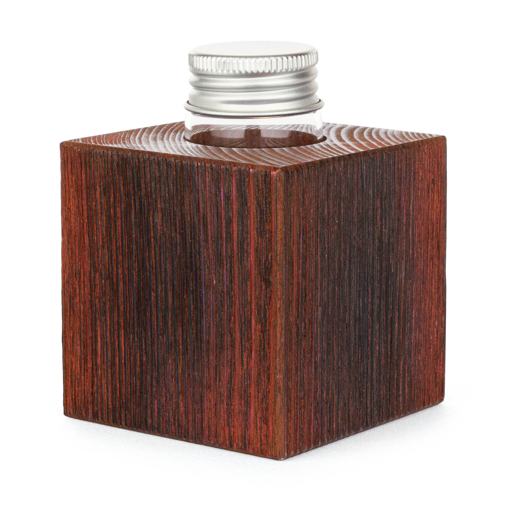 Minivase + Miniöllämpchen weinrot / weiß