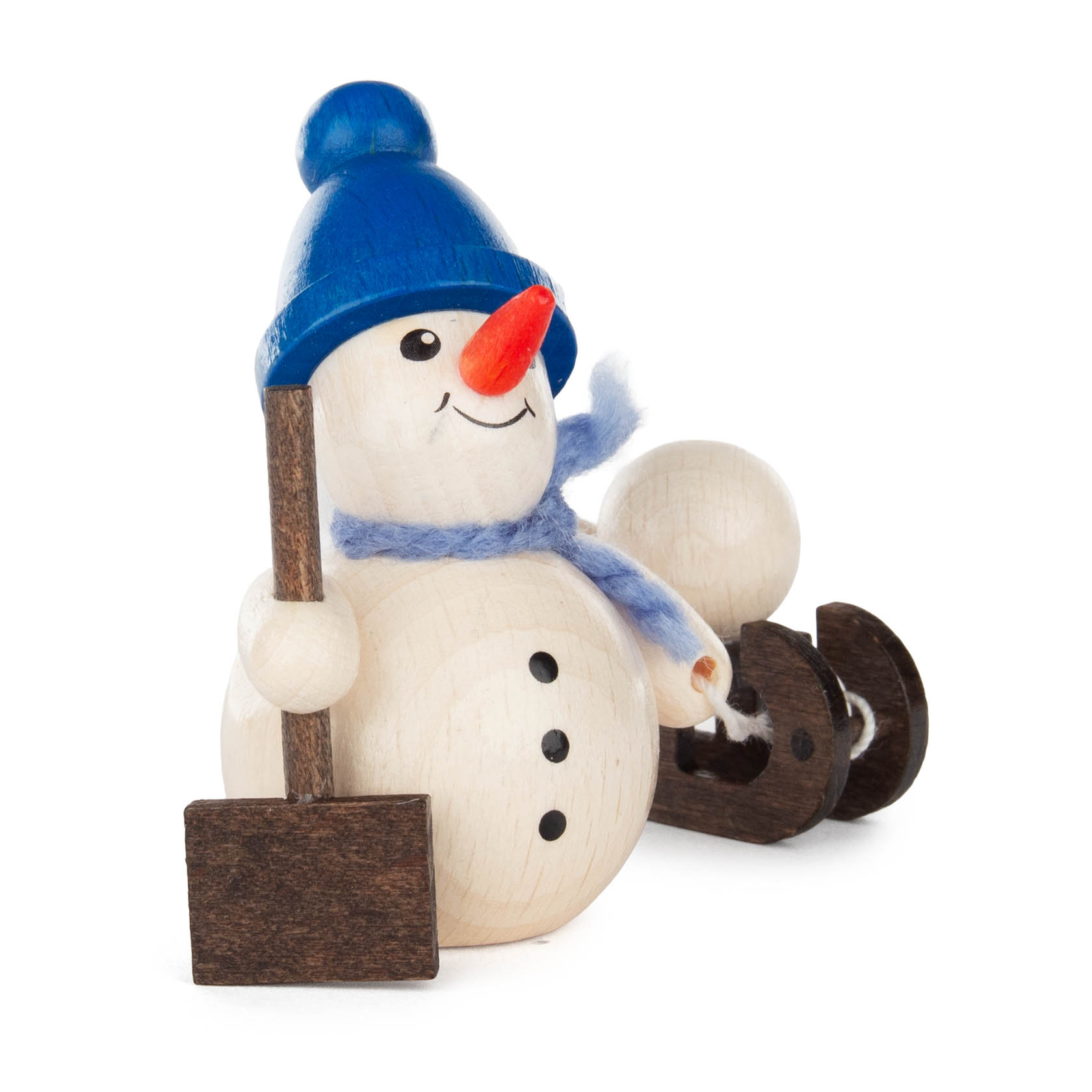 Schneemänner mit Schlitten und  Schneeball (4)