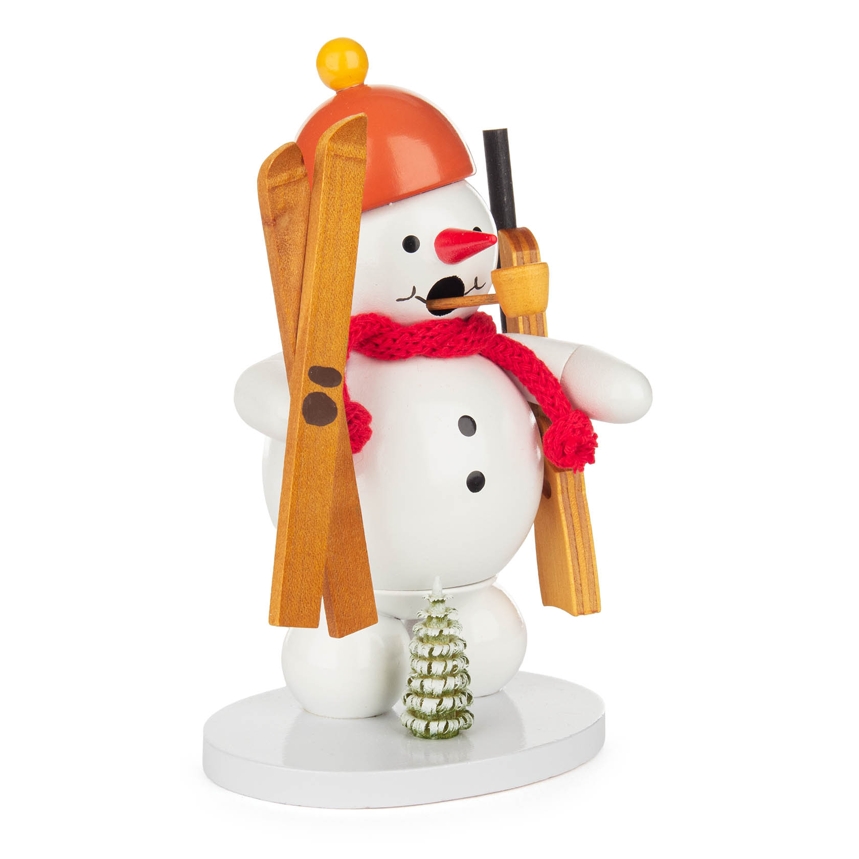 Räuchermann Schneemann Biathlet