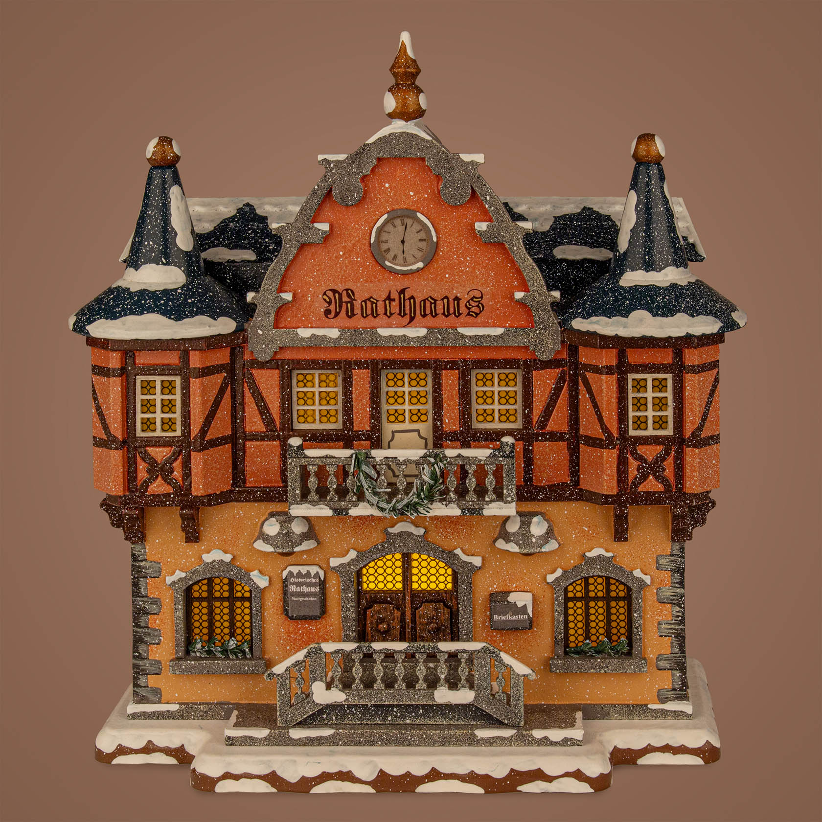 Winterkinder Rathaus elektr. beleuchtet