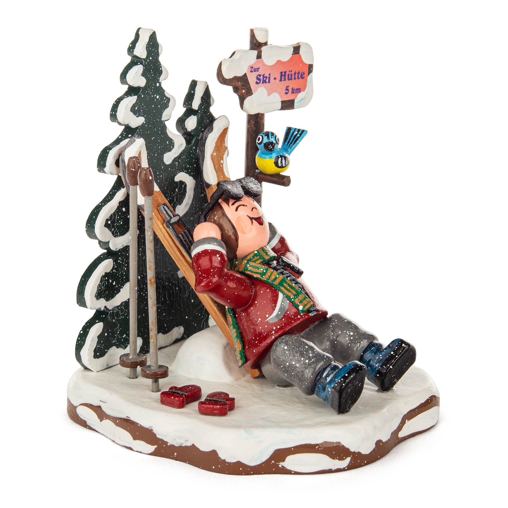 Winterkinder Skifahrer "Schöne Aussicht" 9,0cm