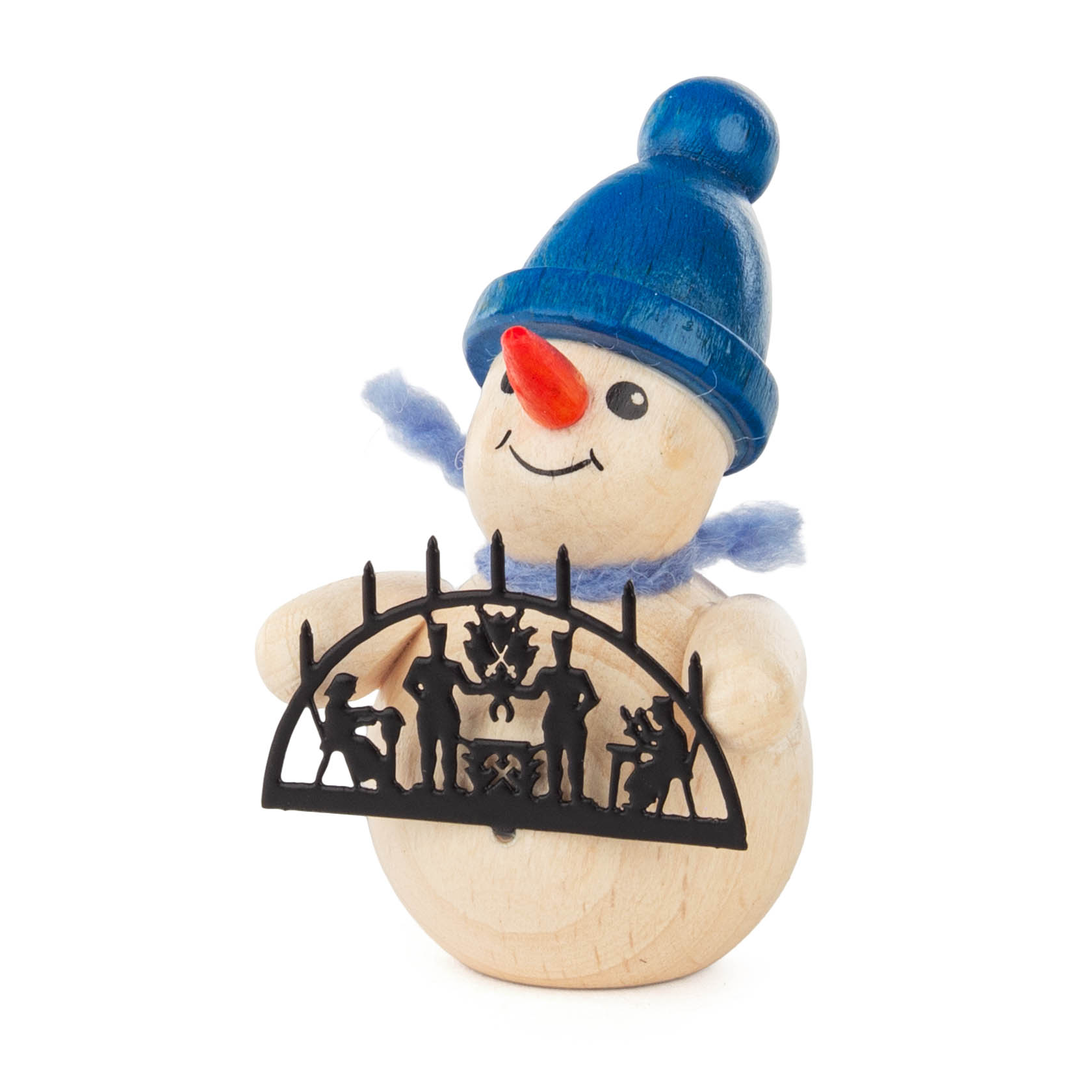wooden snowman with candle arc (4)
