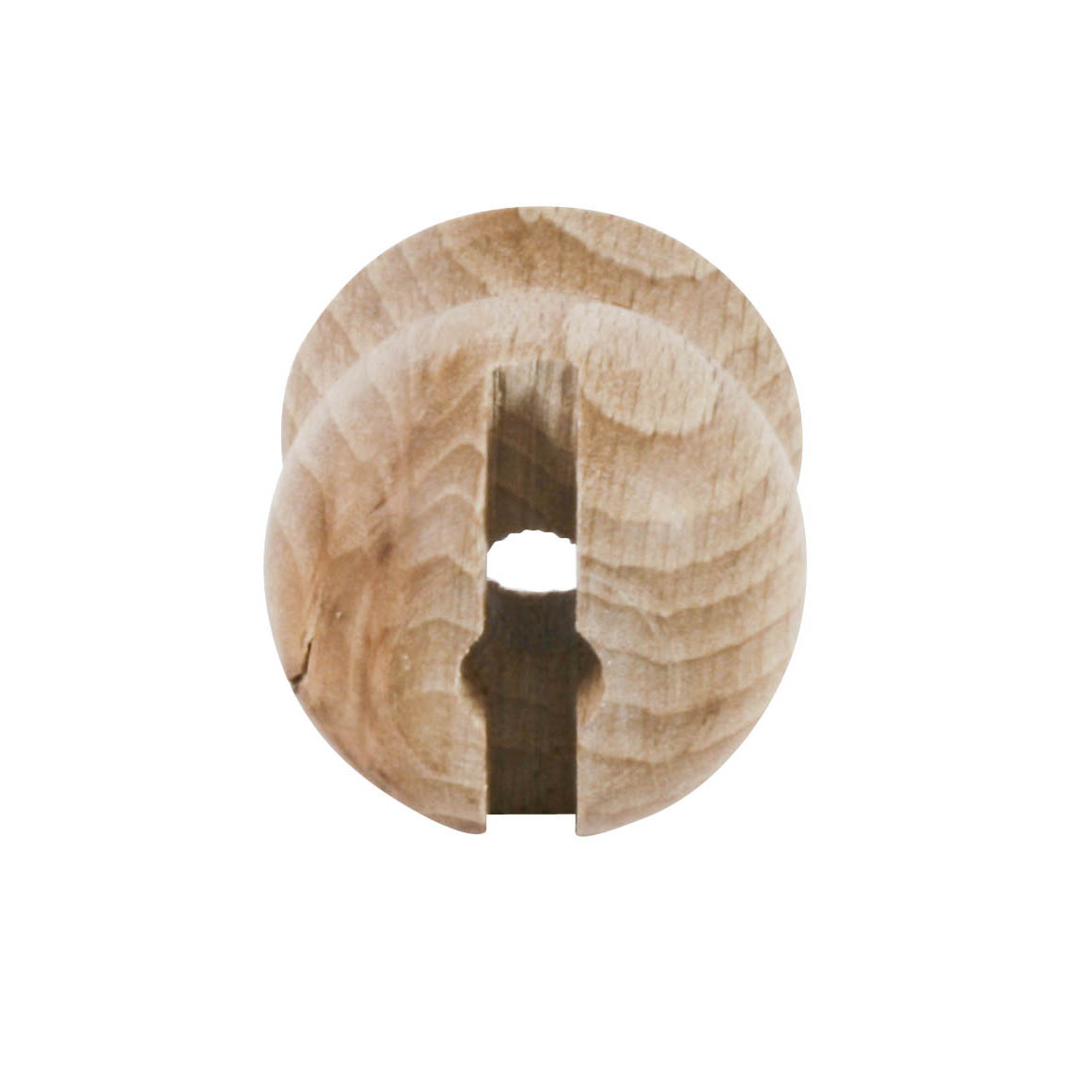 Holztülle in Kugelform mit einem Durchmesser von 14 mm und 4 mm Schlitz in der Mitte. im Dregeno Online Shop günstig kaufen