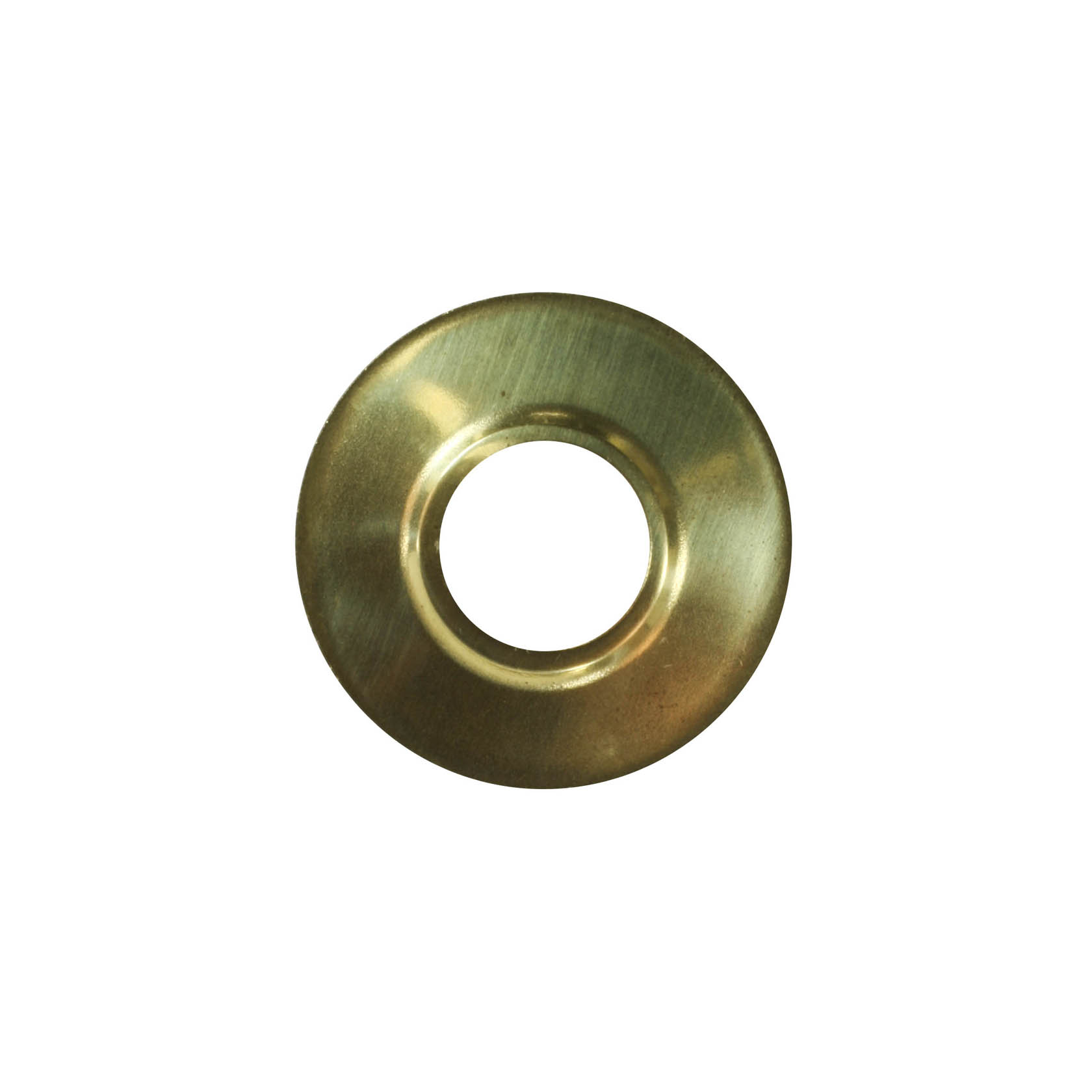 Ein metallener Tropfenfänger mit einem Außendurchmesser von 28mm und einem Innenloch von 10mm, rund und flach gestaltet. im Dregeno Online Shop günstig kaufen
