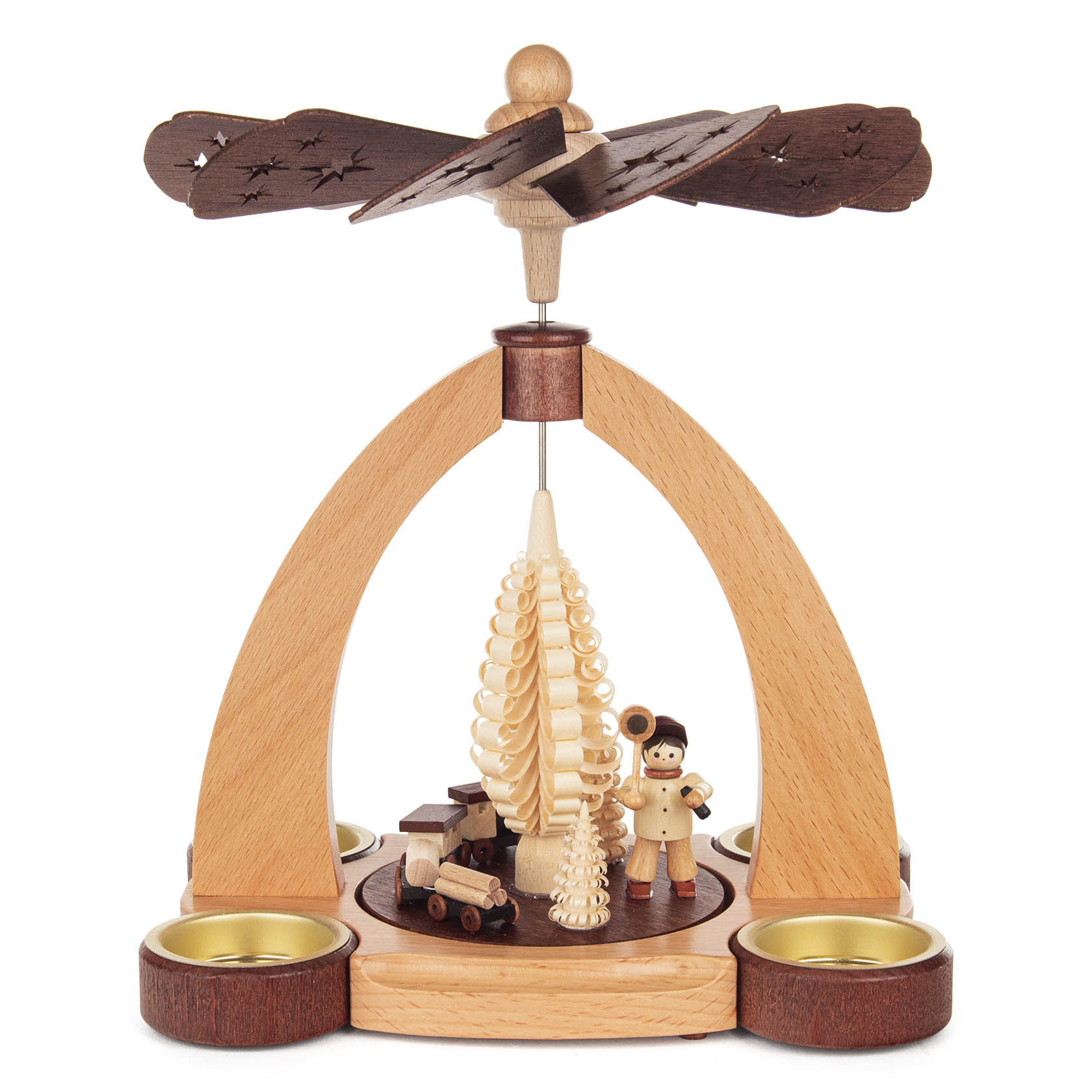 Pyramide mit Eisenbahner für Teelichte im Dregeno Online Shop günstig kaufen