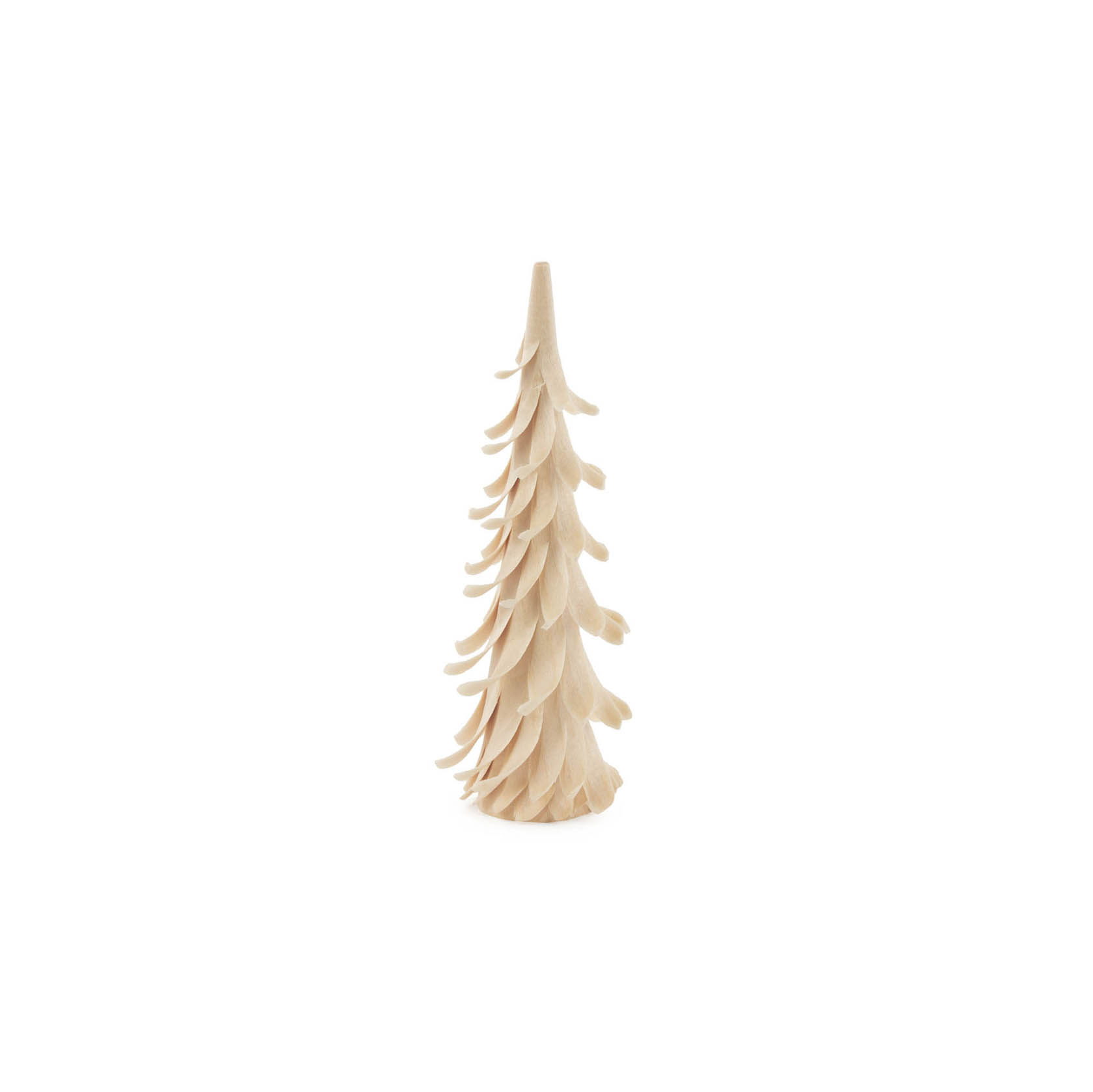 Kleiner Spiralbaum aus naturbelassenem Holz, 11 cm hoch. Der Baum hat stilisierte, spiralförmig angeordnete Äste, die ihm ein modernes und elegantes Aussehen verleihen. im Dregeno Online Shop günstig kaufen