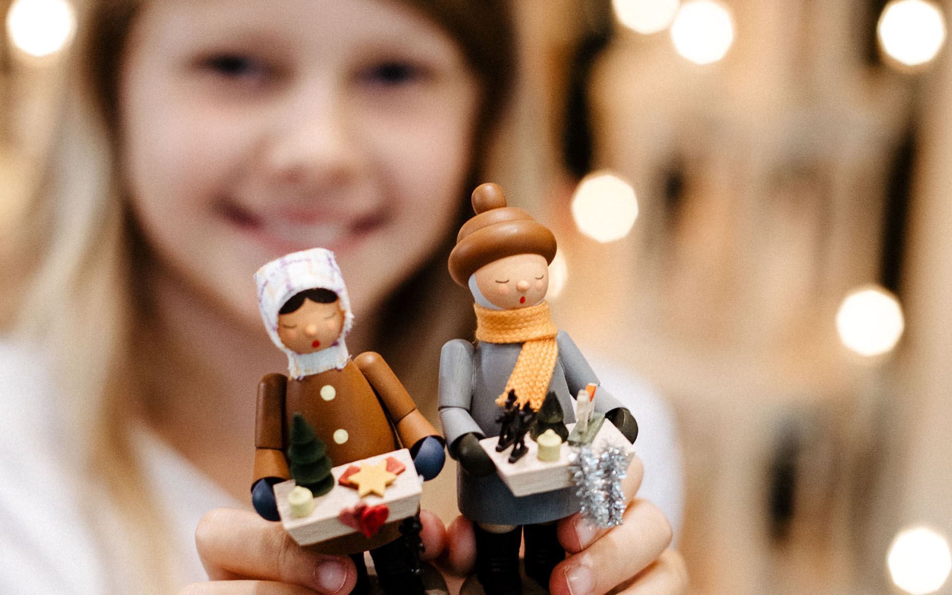Mädchen mit Striezelkindern