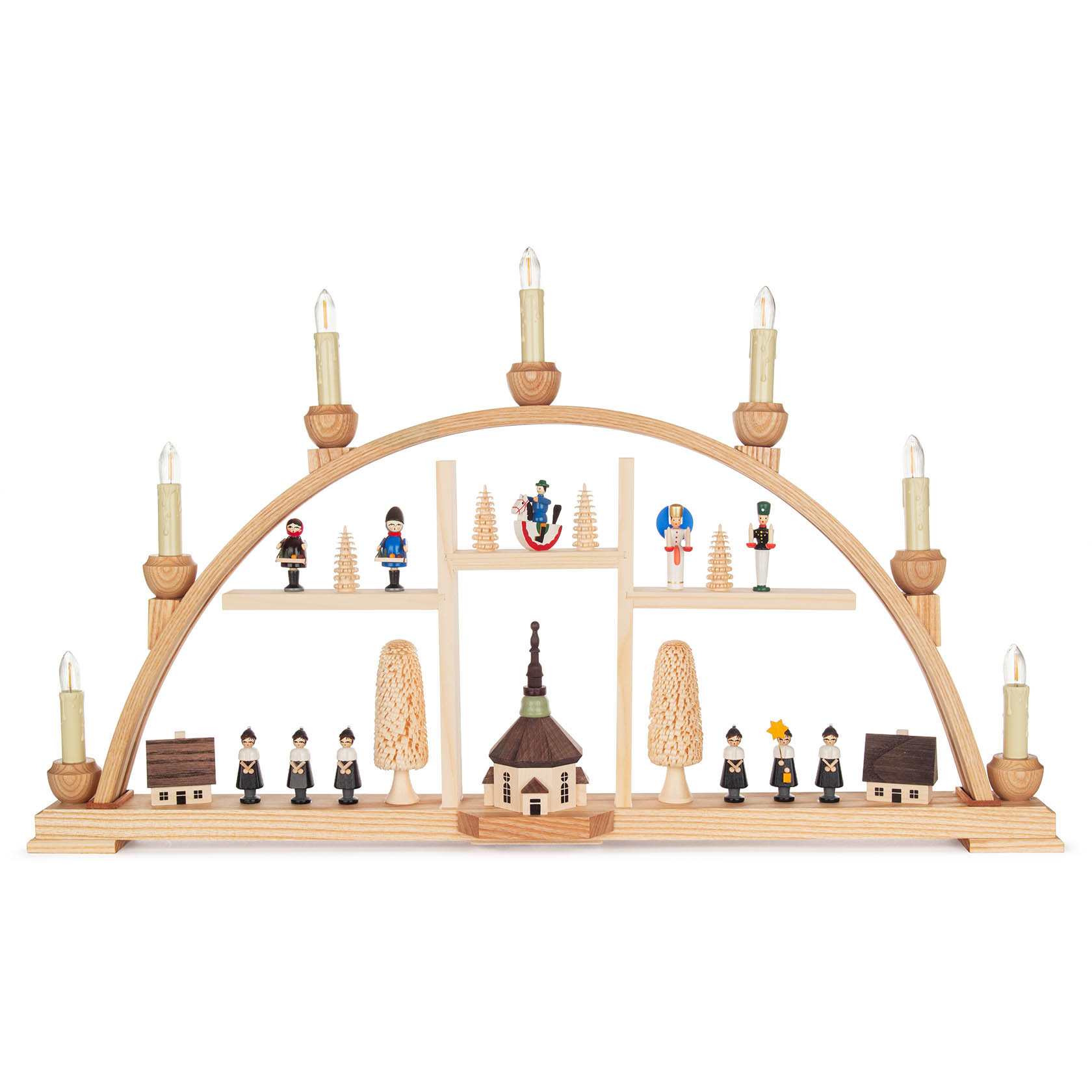 candle arc Seiffen village electric lights im Dregeno Online Shop günstig kaufen