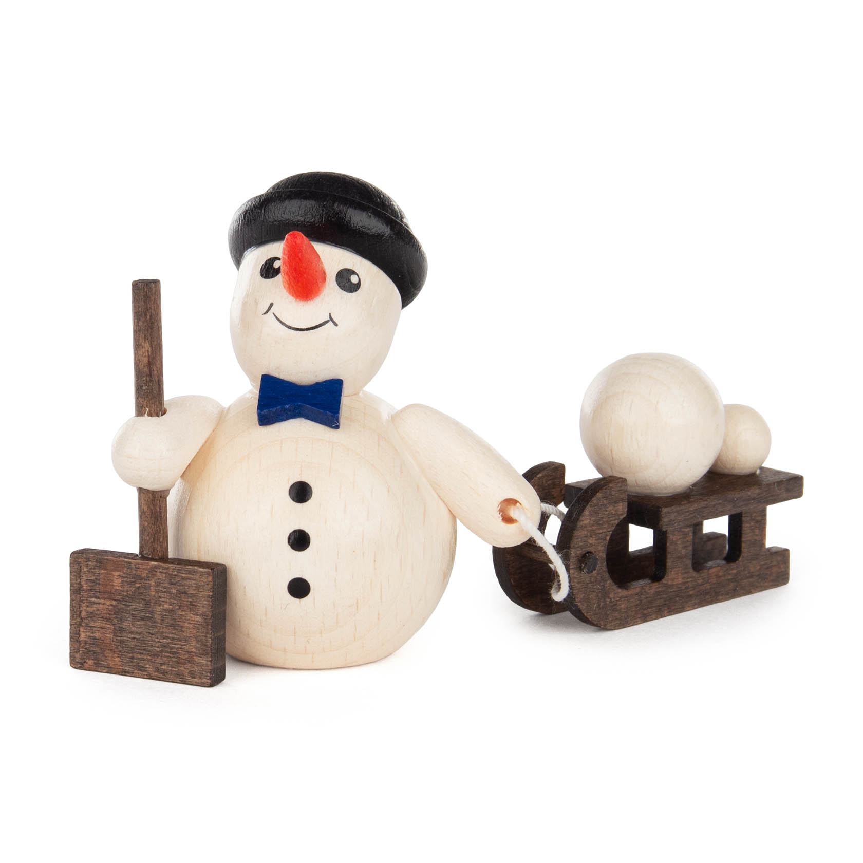 Schneemänner mit Schlitten und  Schneeball (4)
