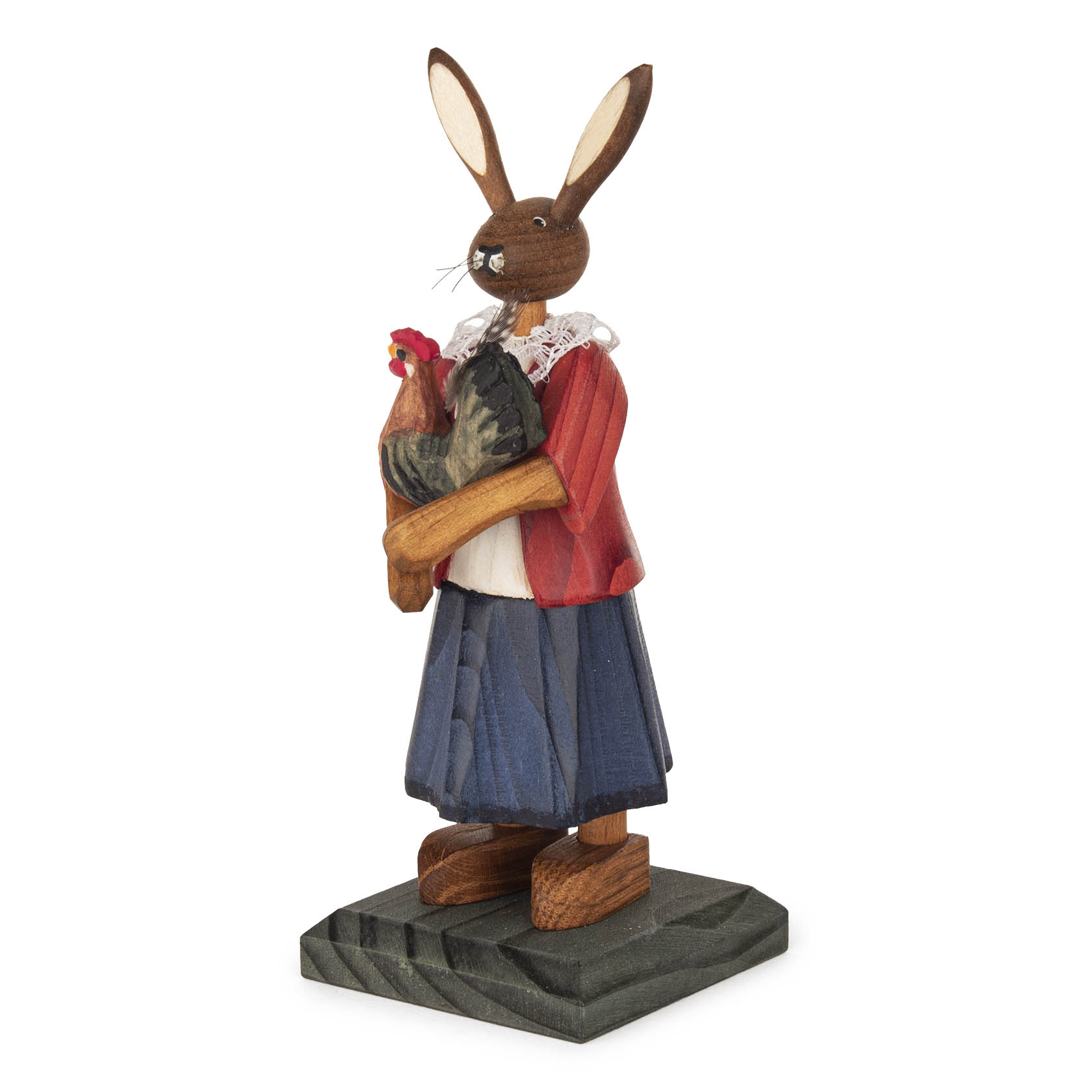 Osterhasenkind-Mädchen mit Henne